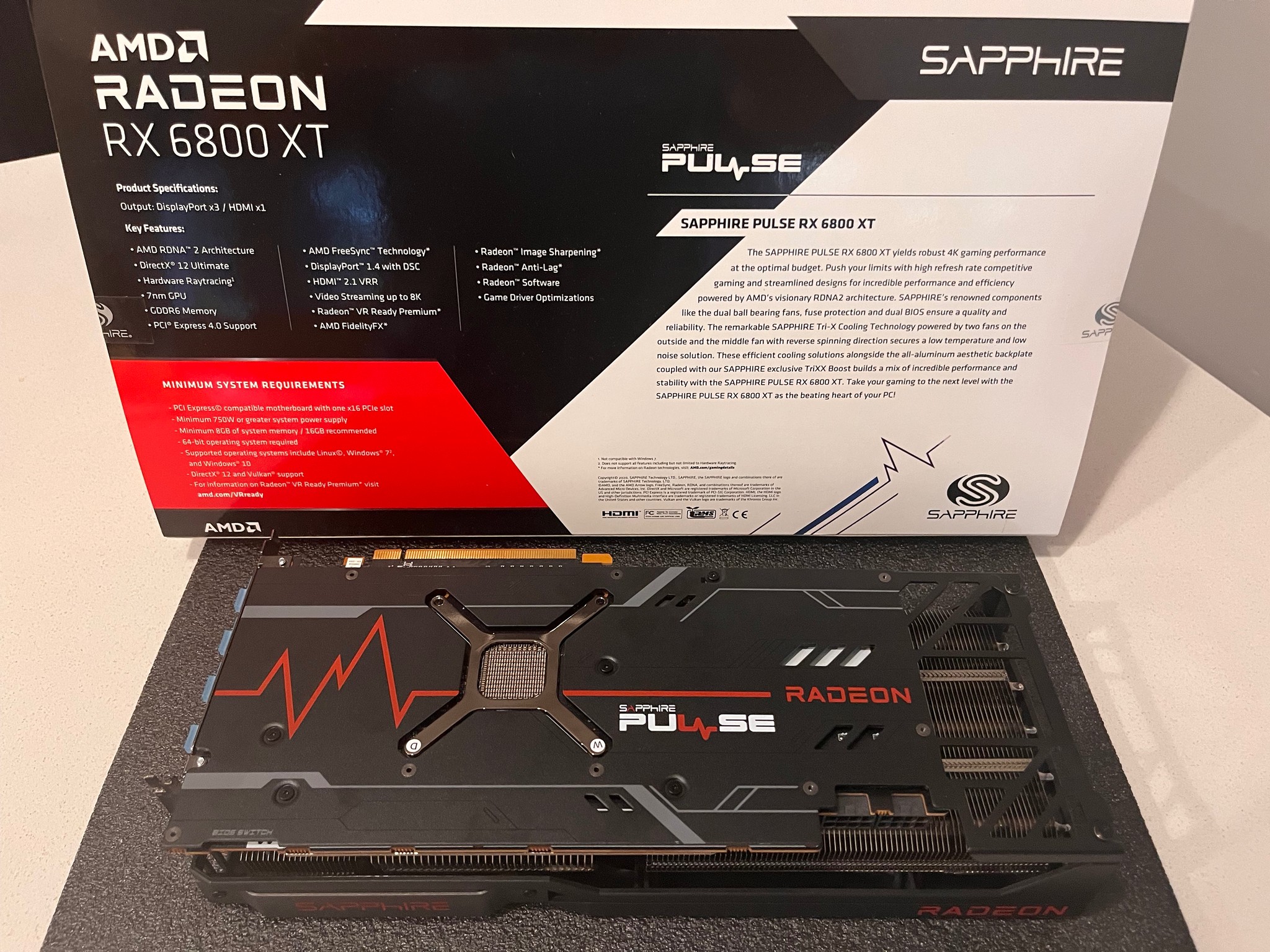 Sapphire Pulse AMD Radeon RX 6800 XT 16GB GDDR6