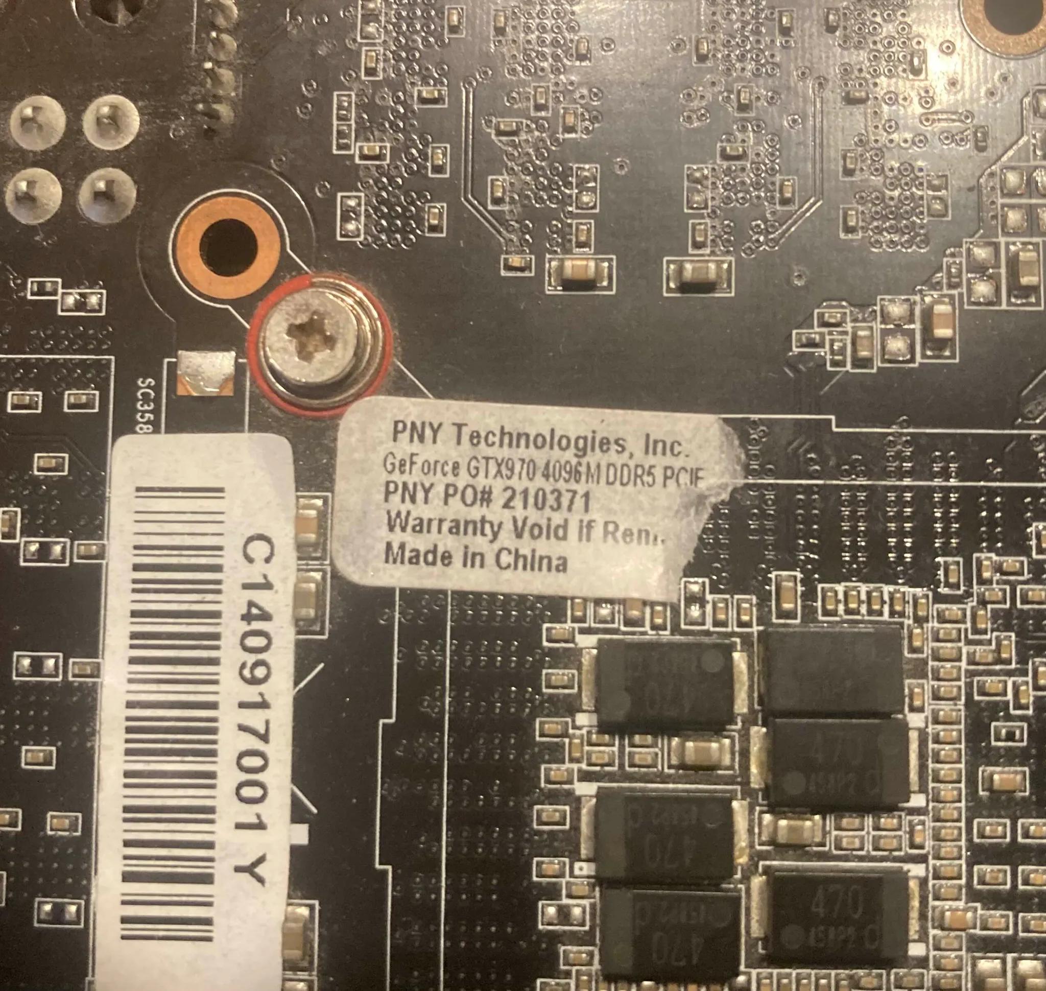 PNY GTX 970 XLR8 3.5GB Graphics Card