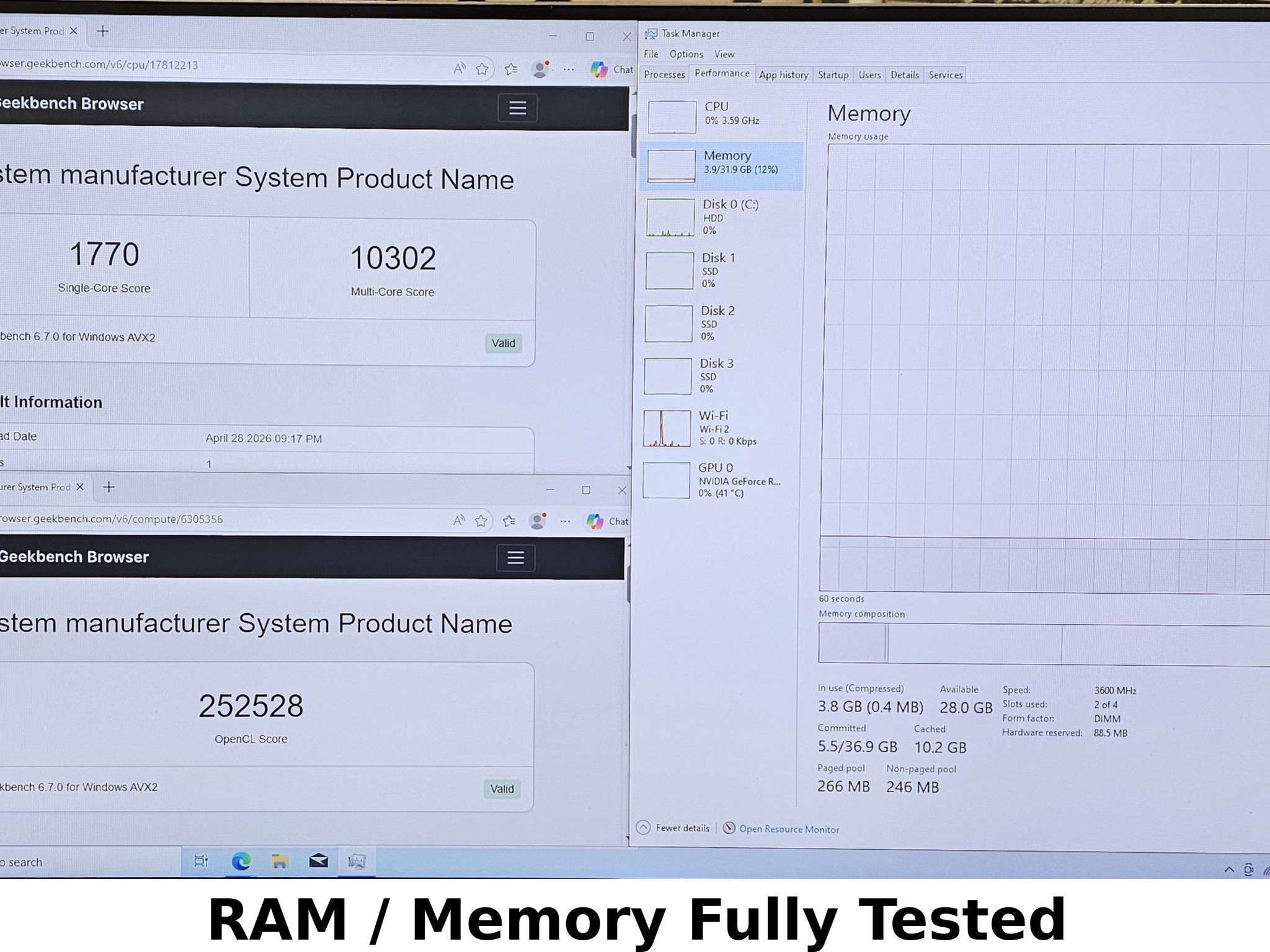 32GB DDR4 (2x16GB) C18 3600MHz CORSAIR VENGEANCE RGB PRO RAM Memory