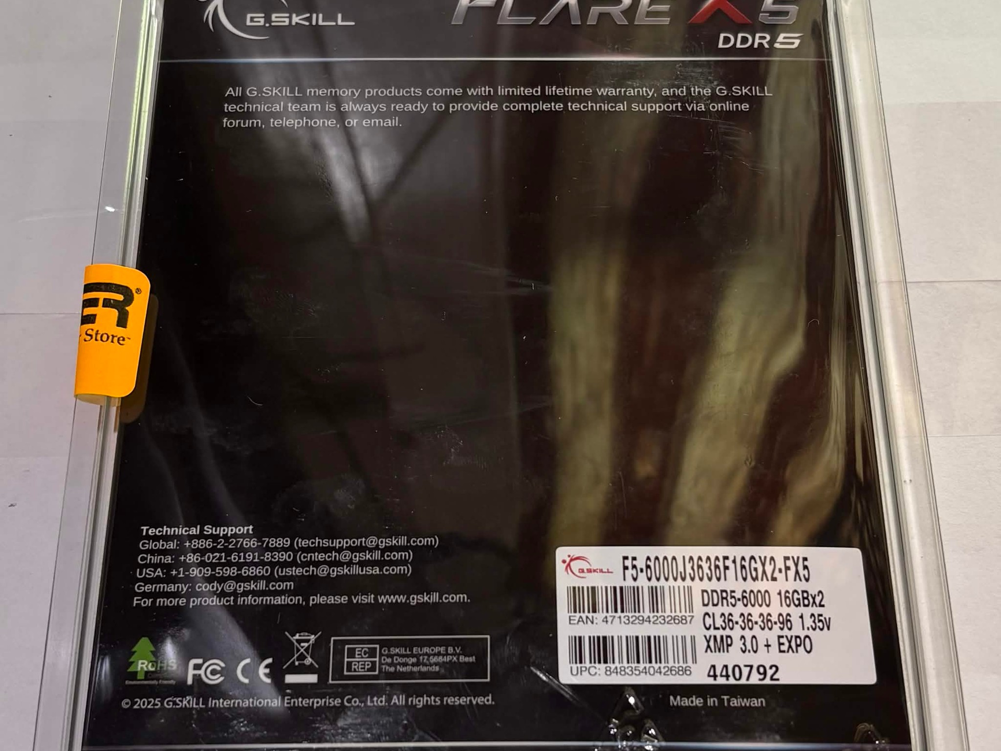 G.SKILL Flare X5 DDR5 32GB (2x16GB) AMD EXPO RAM Kit
