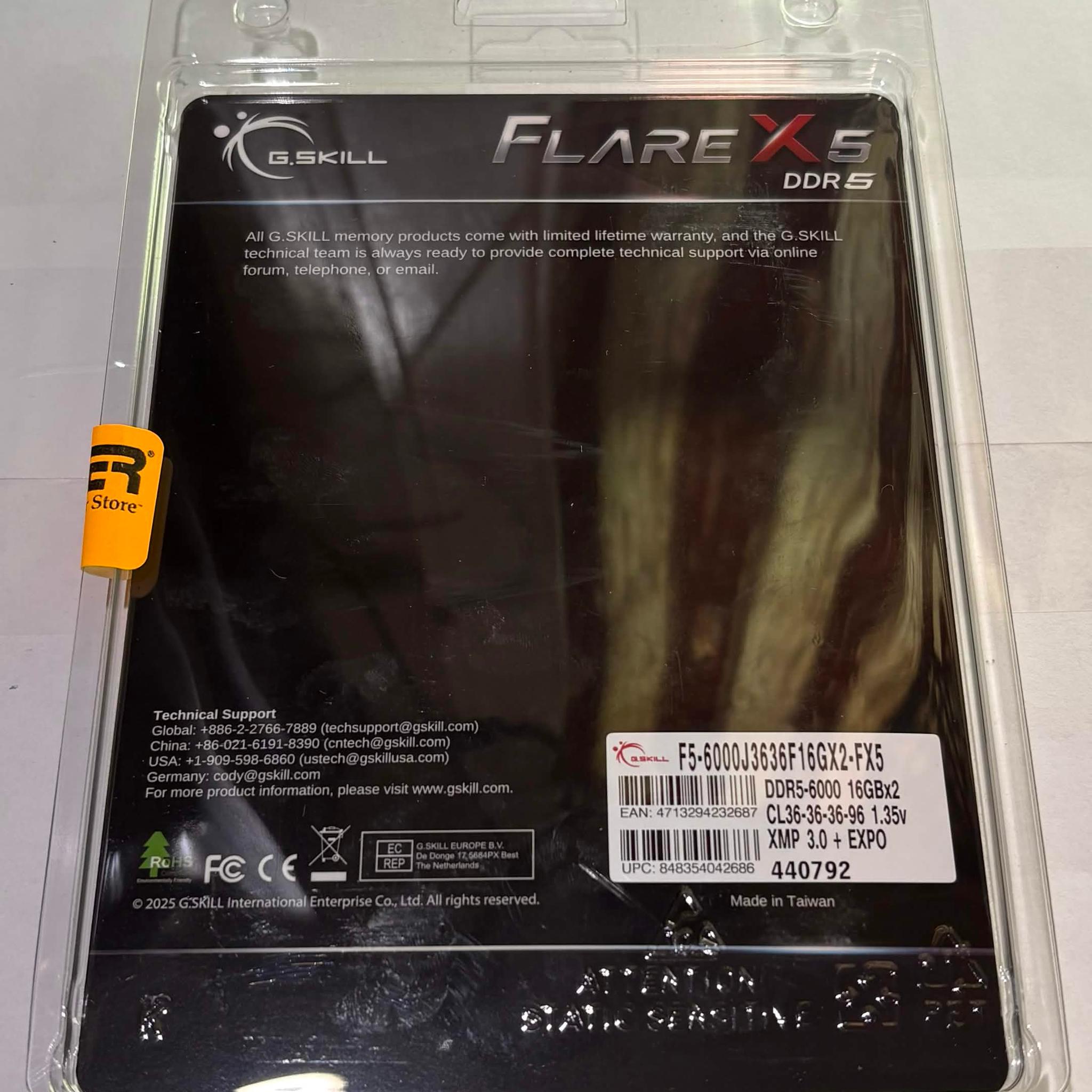 G.SKILL Flare X5 DDR5 32GB (2x16GB) AMD EXPO RAM Kit