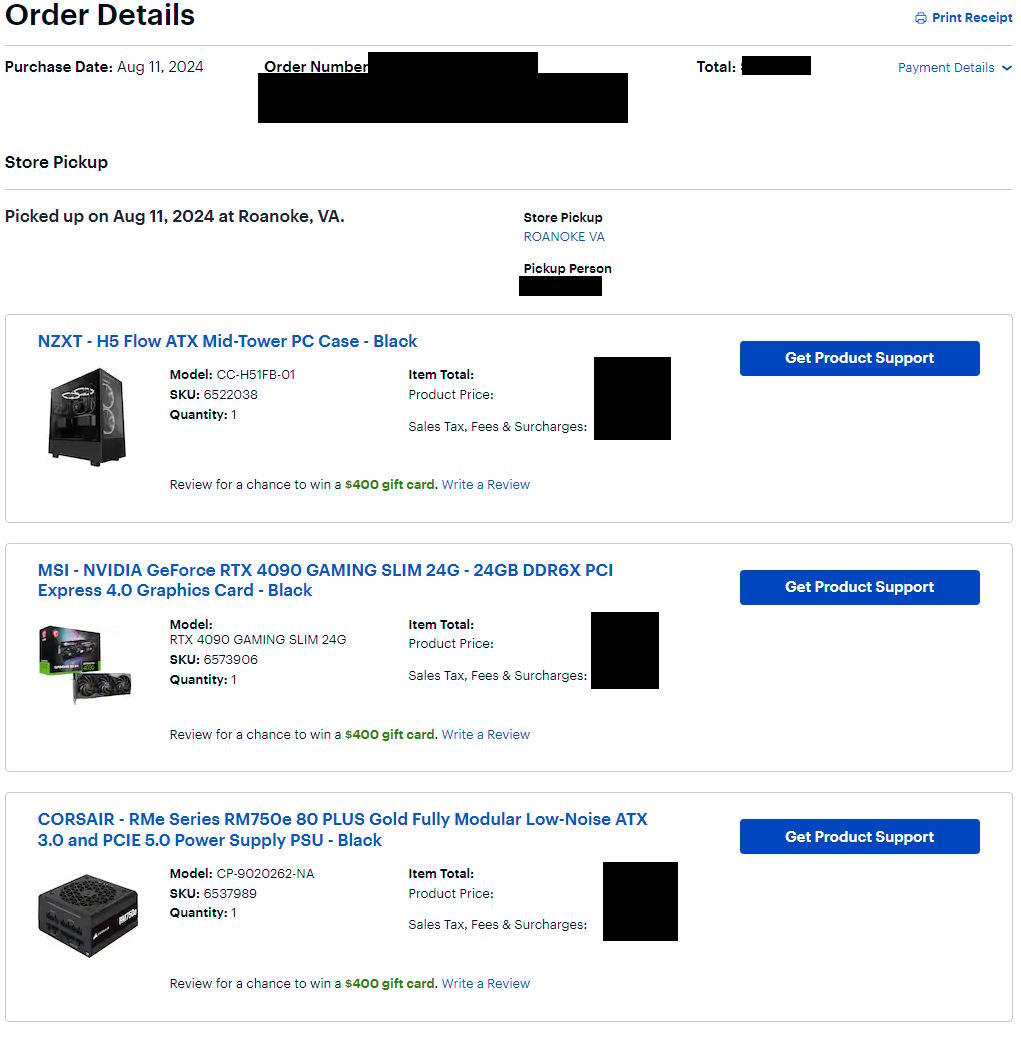 MSI GeForce RTX 4090 GAMING X SLIM 24G