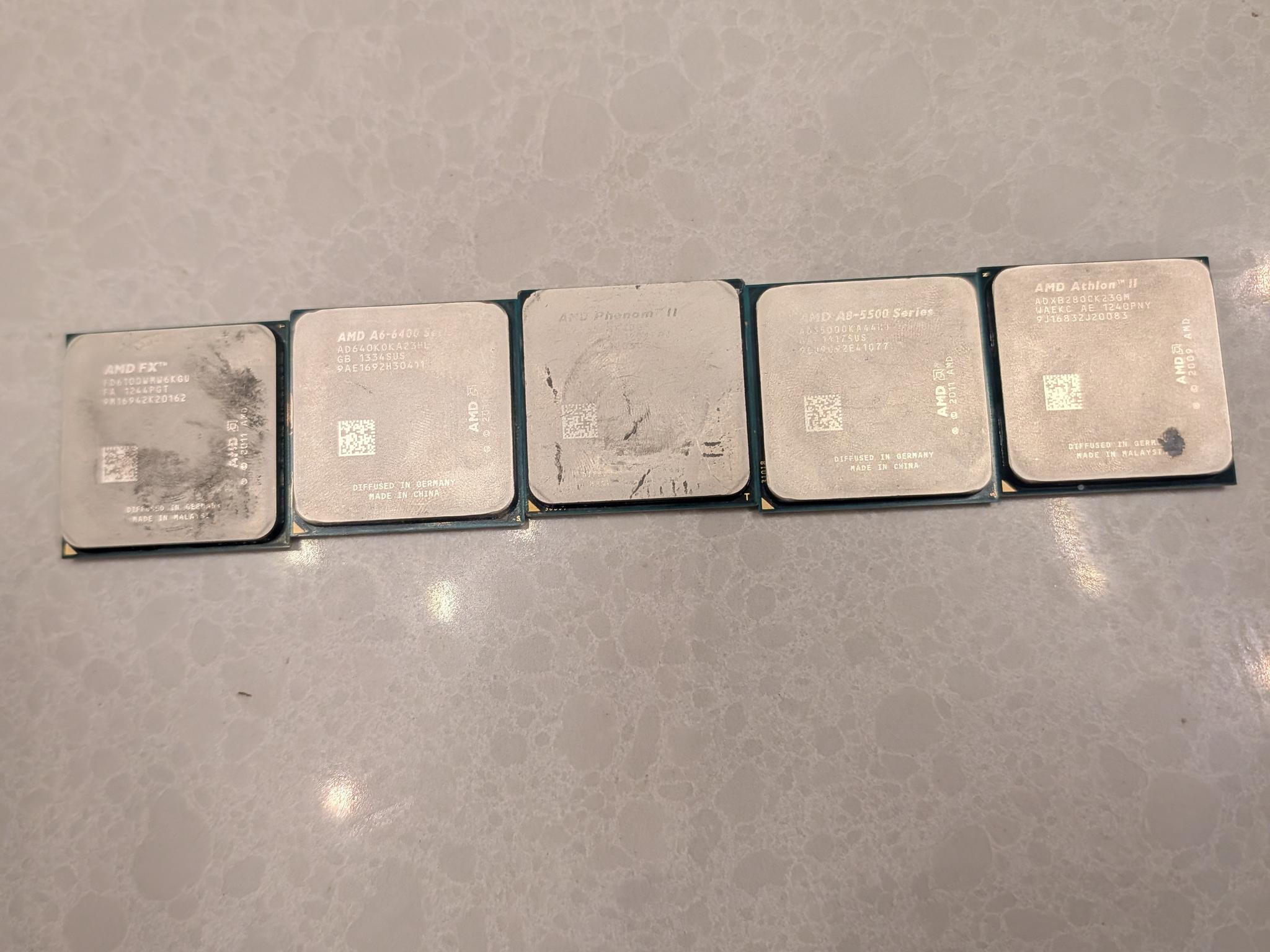 RX 580 I5 2500K 4GB And 2GB RAM 6 AMD CPUS