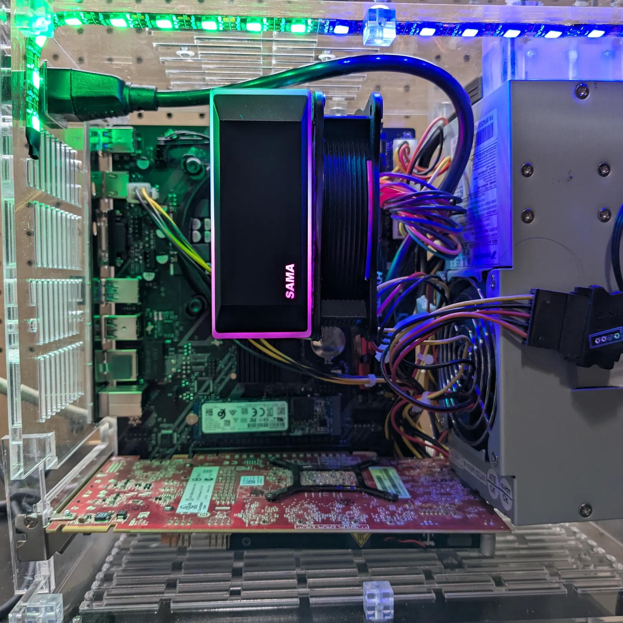 60 FPS Fortnite | 180 Day Warranty | See-Through Case, i5-3550S, 16GB RAM, 2GB GPU, 512GB SSD, Win10