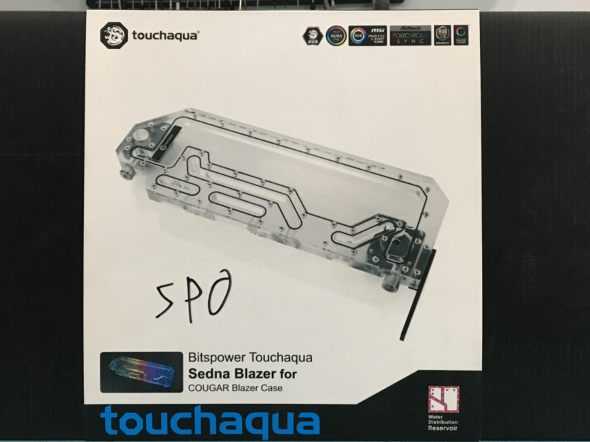 Bitspower Touchaqua Sedna Blaze Distribution Plate for Cougar Blazer - New