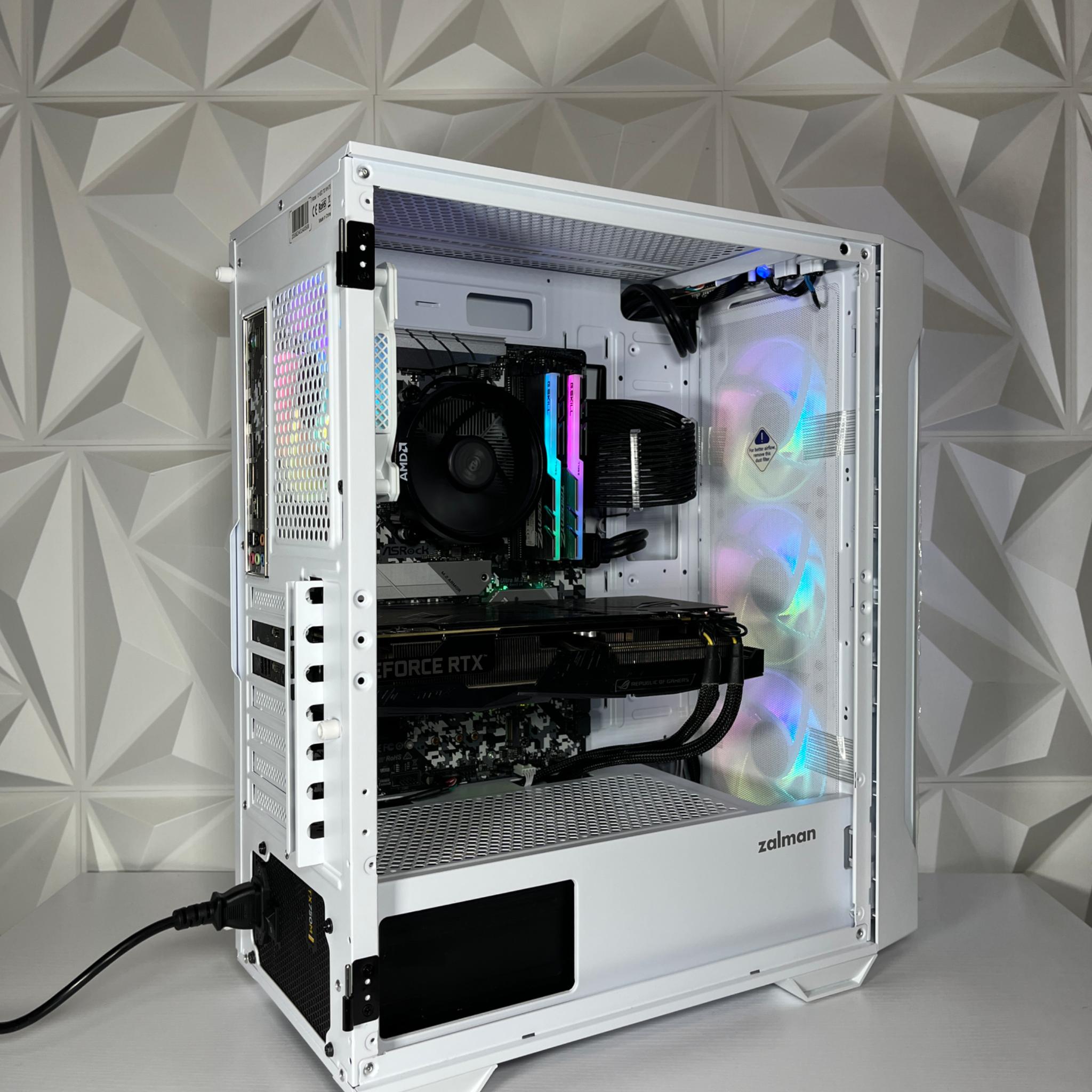 RTX 2060 6GB, Ryzen 7 2700X, 16GB RAM | White RGB Gaming Computer/PC