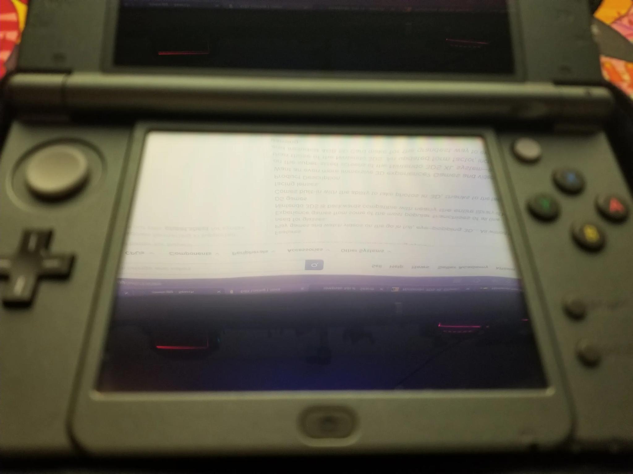 Fully Modded Nintendo New 3DS XL 4GB Handheld Gaming System W carrying case and 200 games installed.