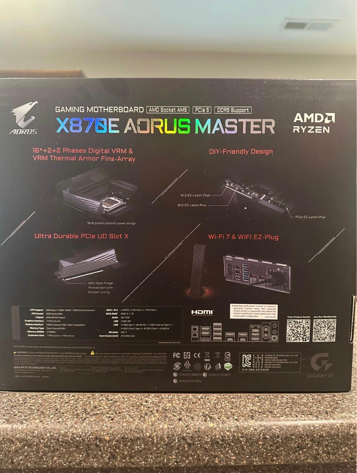 NEW Aorus X870E Master