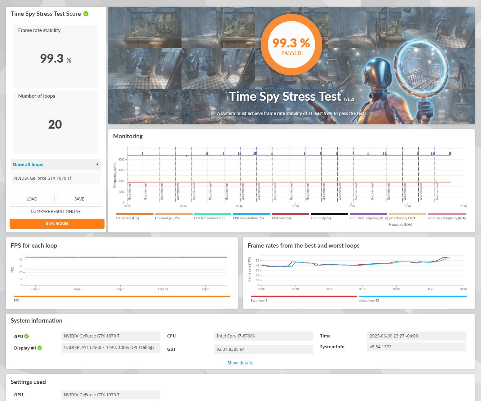 i7 8700K, 1070Ti, 32GB DDR4, 1TB SSD, 750W, WiFi/BT, Windows 11