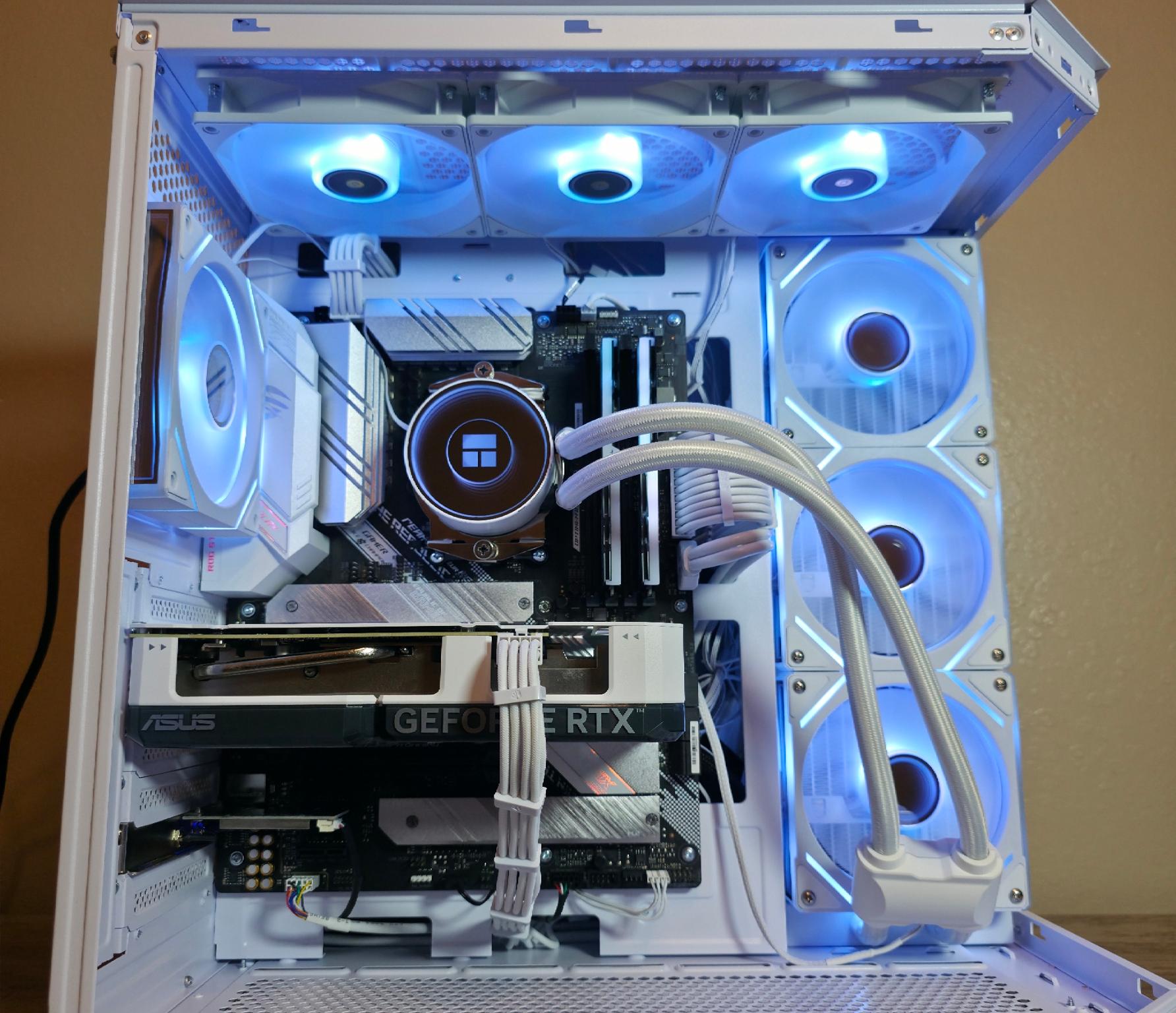 Custom All-White Gaming PC - Ryzen 9 5900X, RTX 4060 Ti, 32GB Trident Z RGB, 1TB 980 Pro
