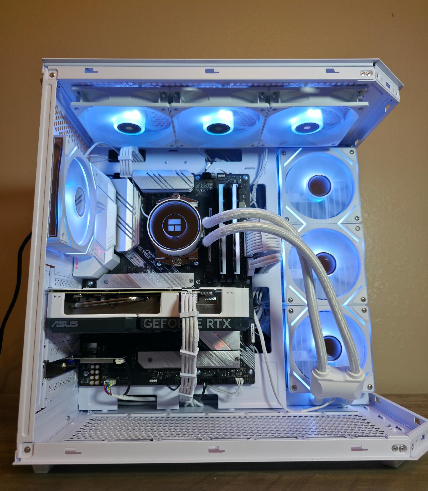 Custom All-White Gaming PC - Ryzen 9 5900X, RTX 4060 Ti, 32GB Trident Z RGB, 1TB 980 Pro