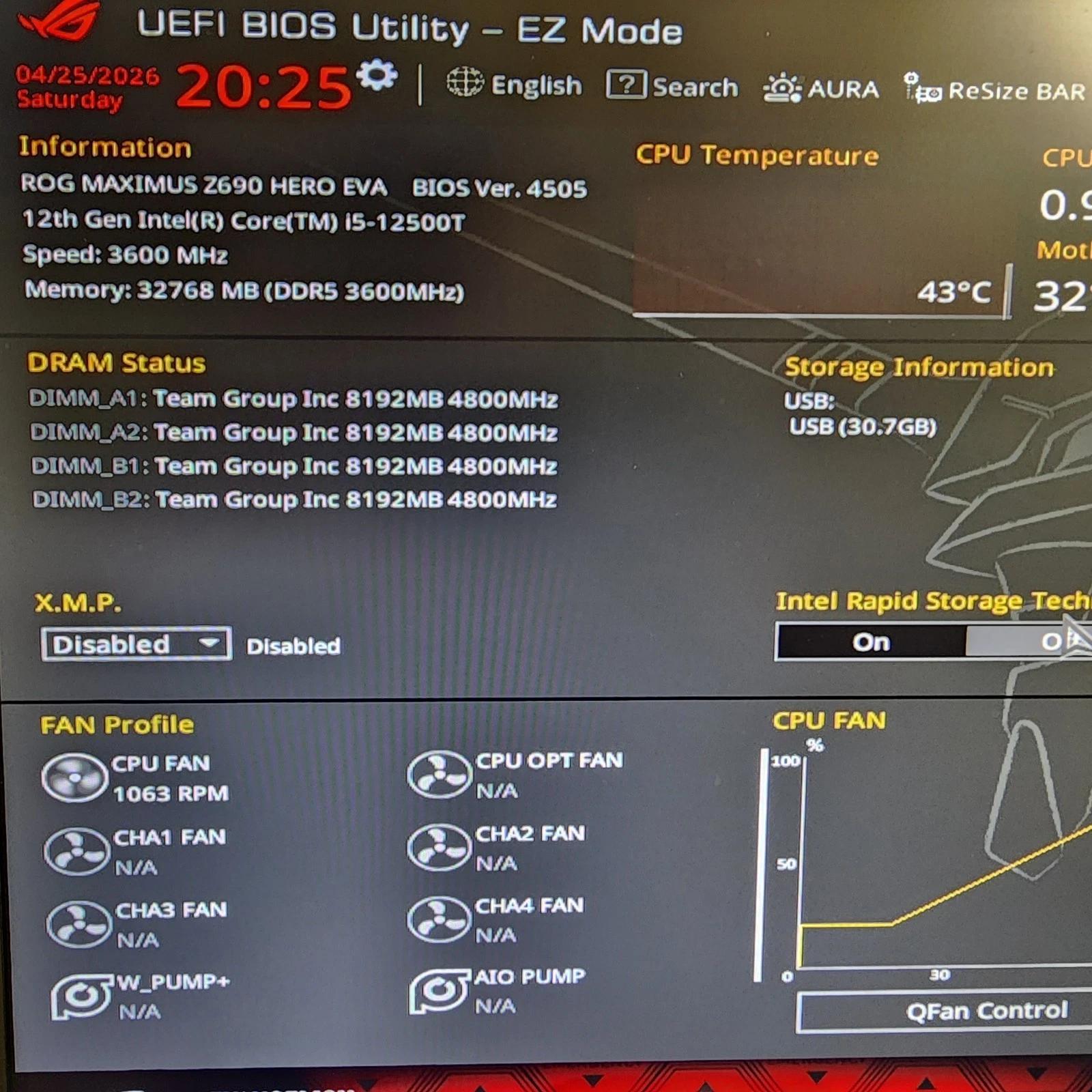 UPDATED BIOS ASUS ROG Maximus Z690 Hero EVA Edition LGA 1700 ATX Motherboard