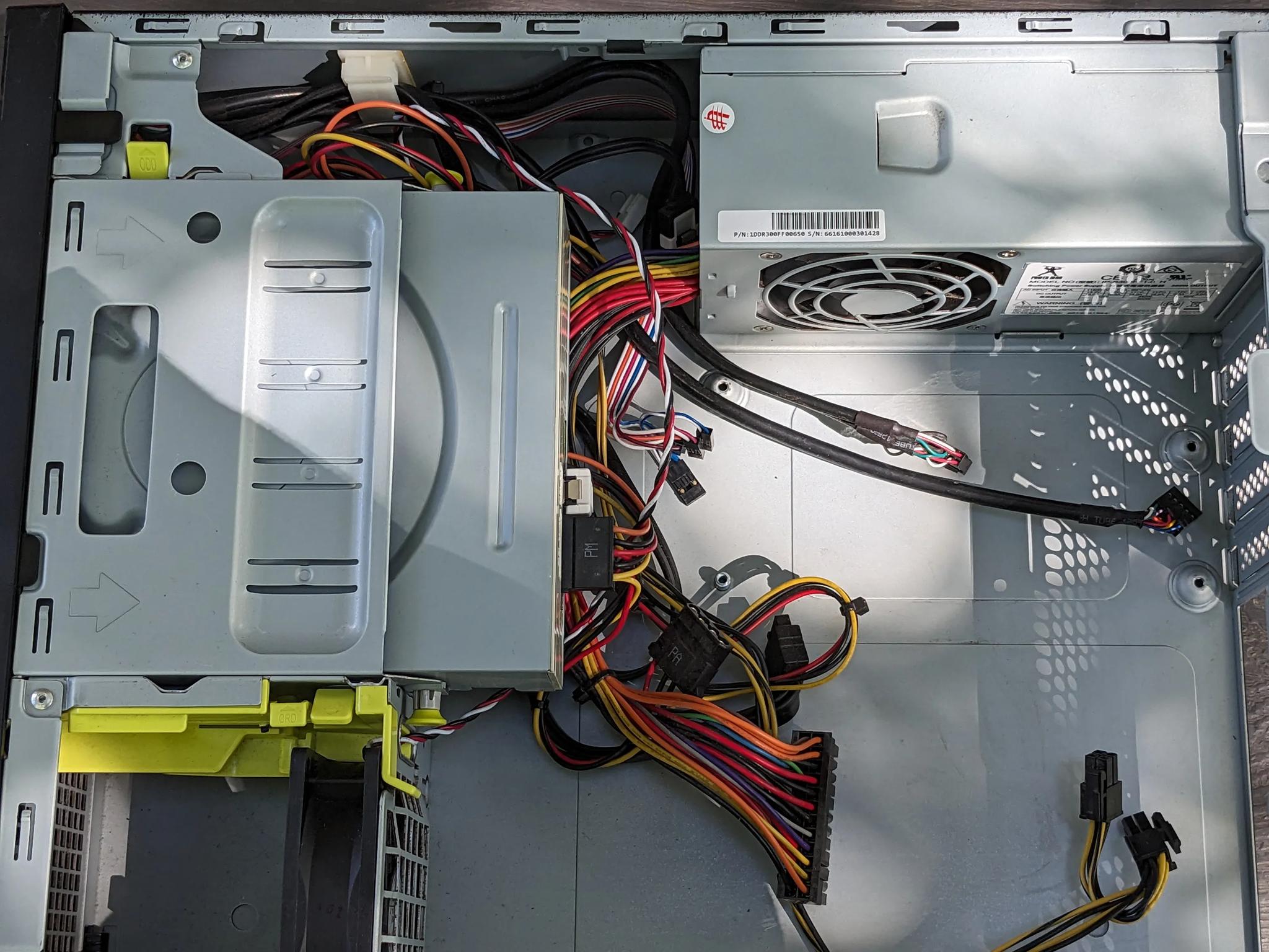 Two Slim PC cases! Both w/ 300W PSU and case fan! And, there is more: One optical drive!