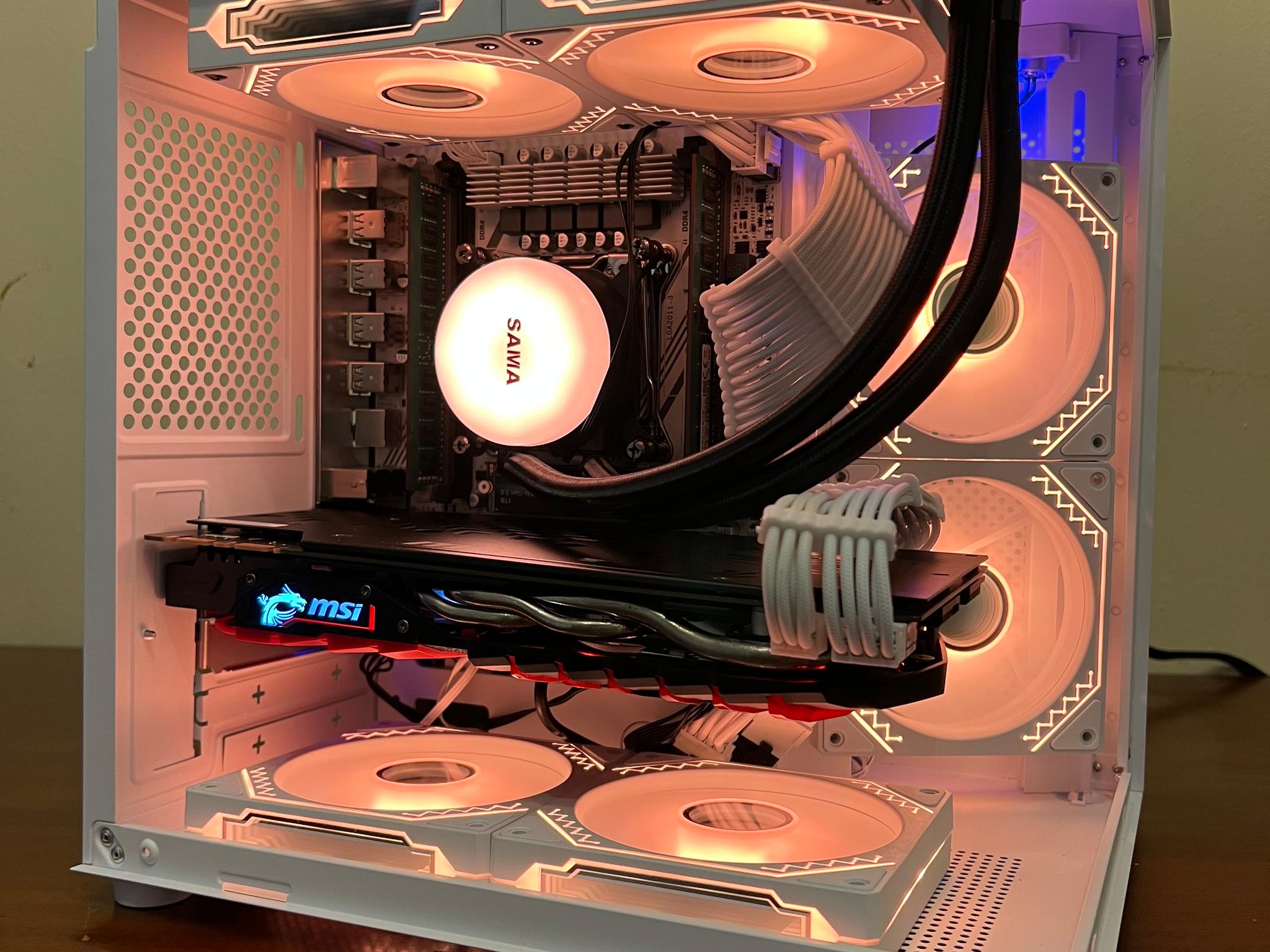 Water Cooled Intel 10 Core Gaming PC GTX 1070 1tb NVME SSD 16GB RAM WIFi WINDOWS 11 Pro