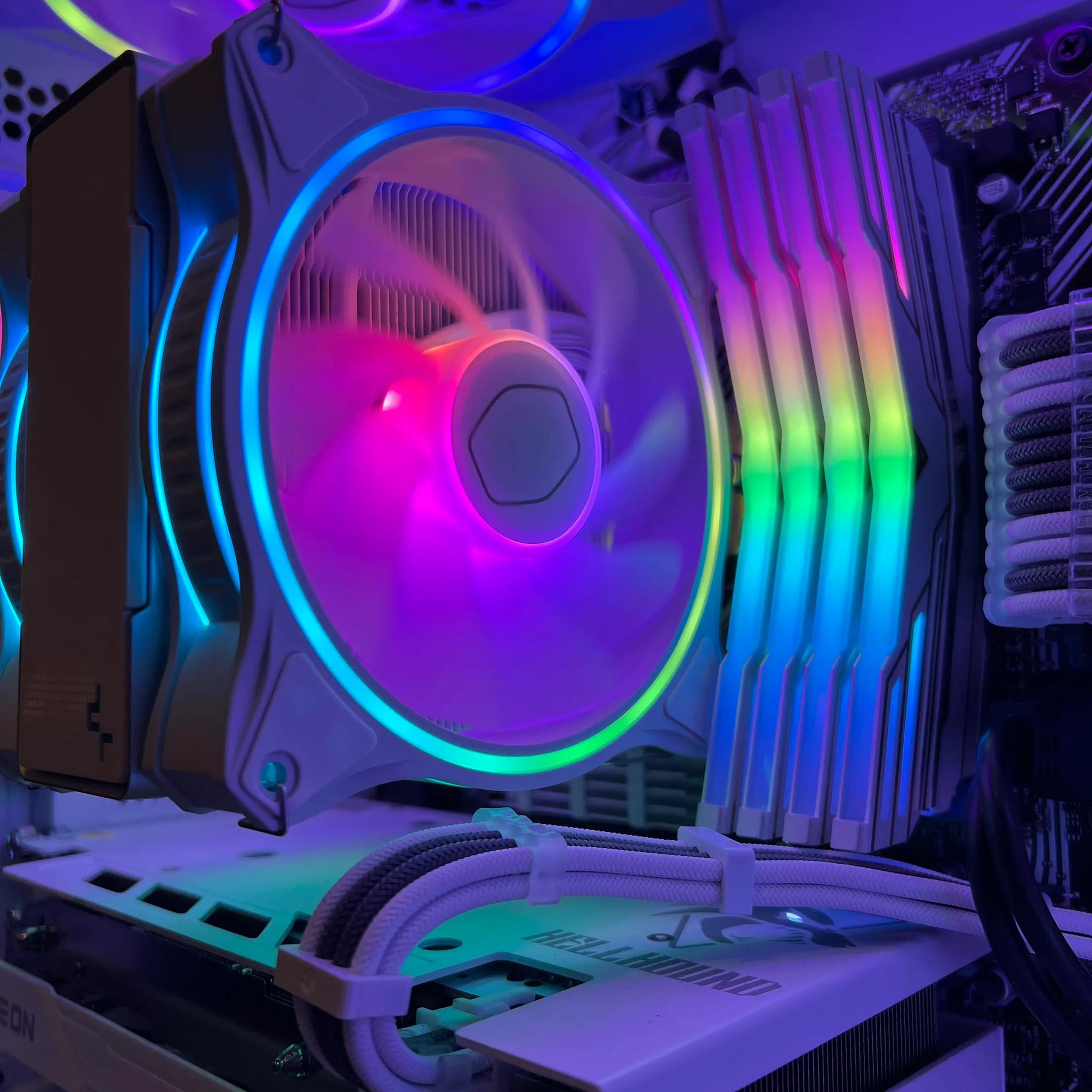 “Final Sale” AMD Ryzen 7 5700X, 32gb ddr4, Rx 6650xt, Wi-Fi 6 gaming pc "Moon"