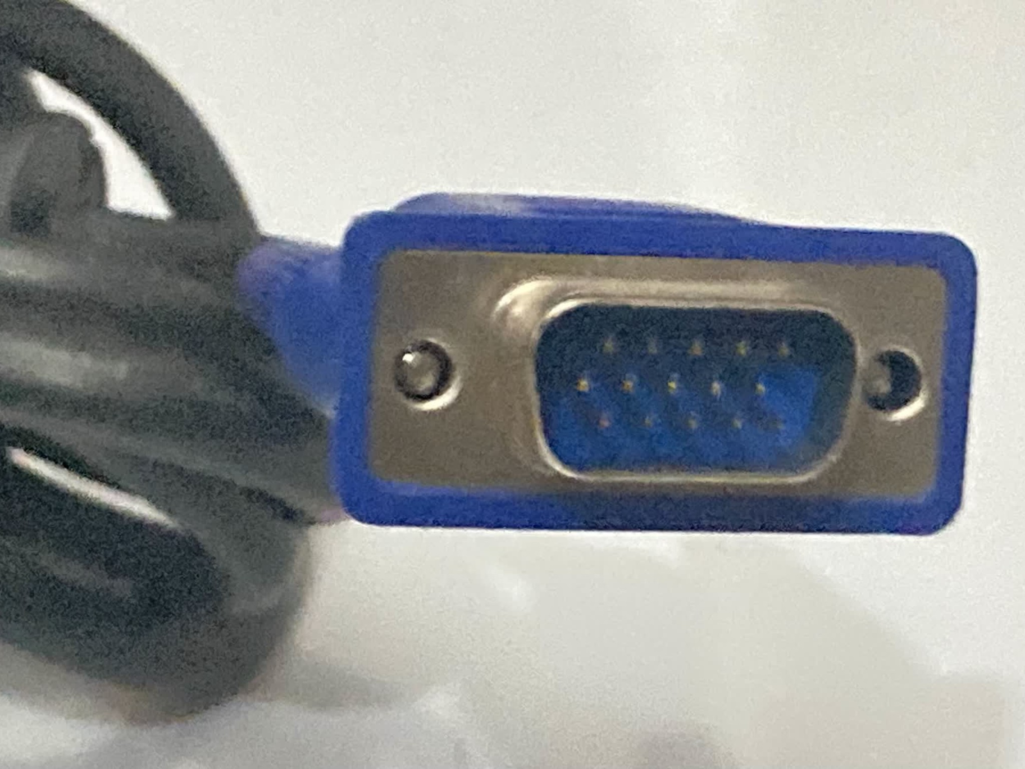 VGA Monitor Video Display 15-Pin Male-To-Male Cable PC Cord With Locking Screws