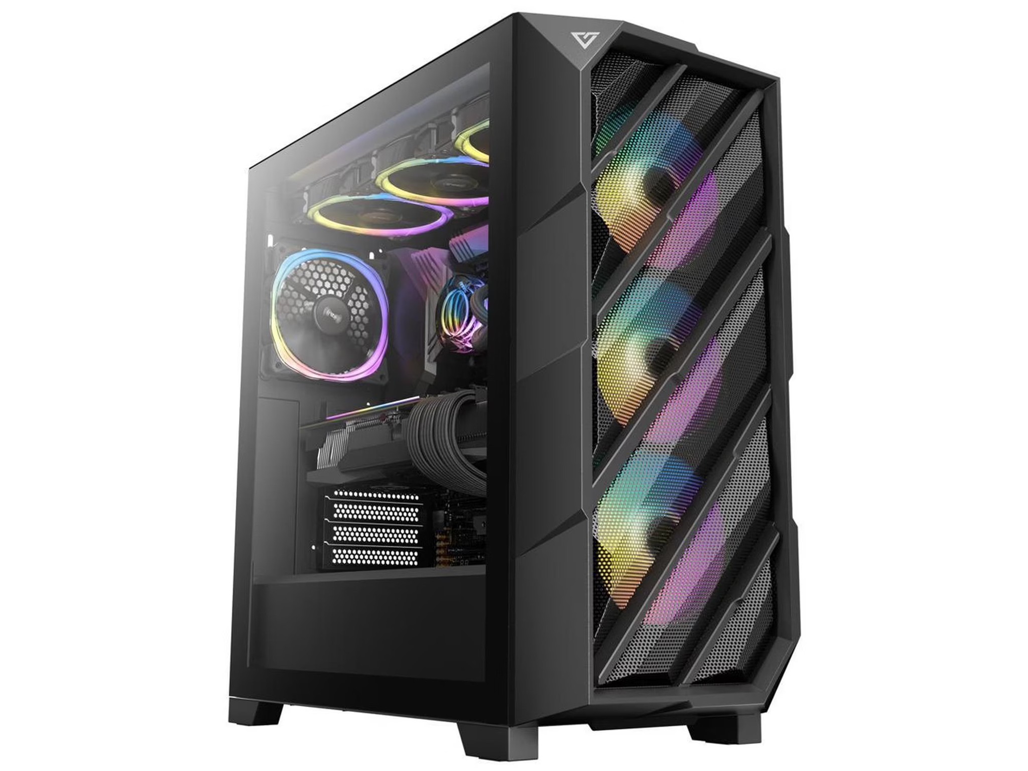 Antec DP503 ATX Mid Tower PC Case Type-C Gen2 with 3 x 120mm ARGB Cooling Fans