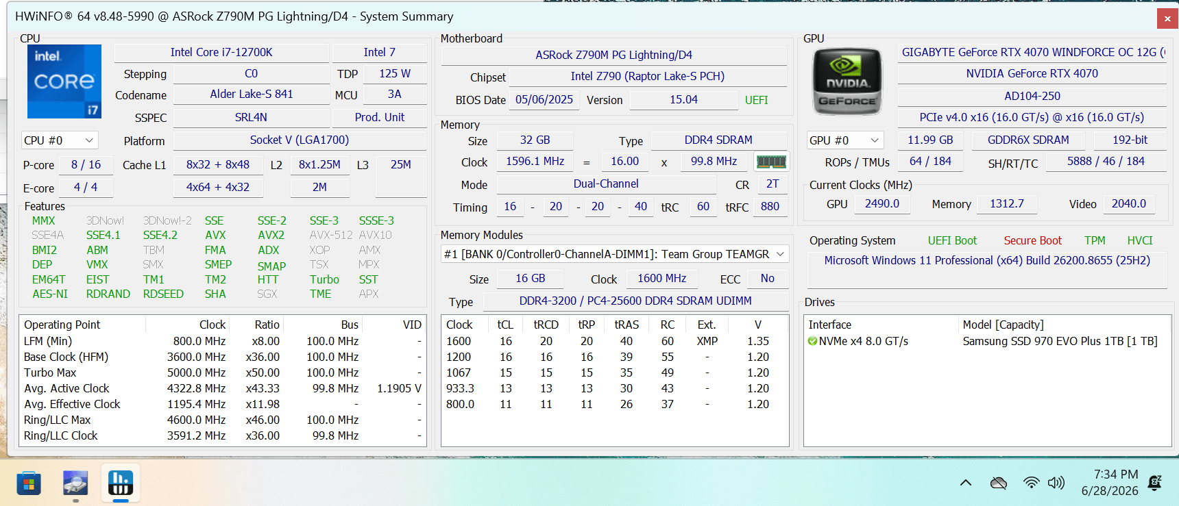 Budget 1440p/4k Custom Build 12700k + 4070