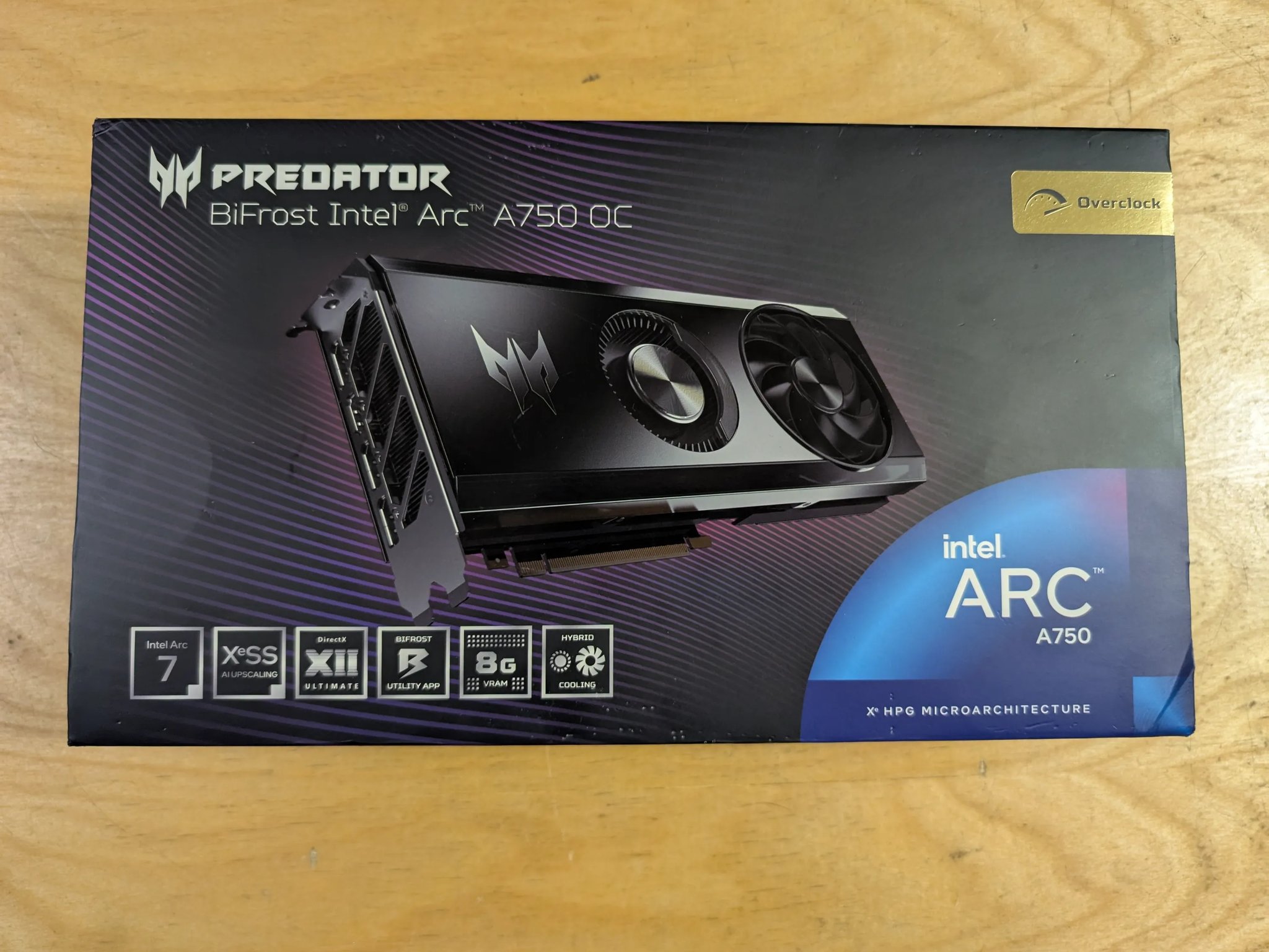 Acer Intel ARC A750 Predator 8gb OC
