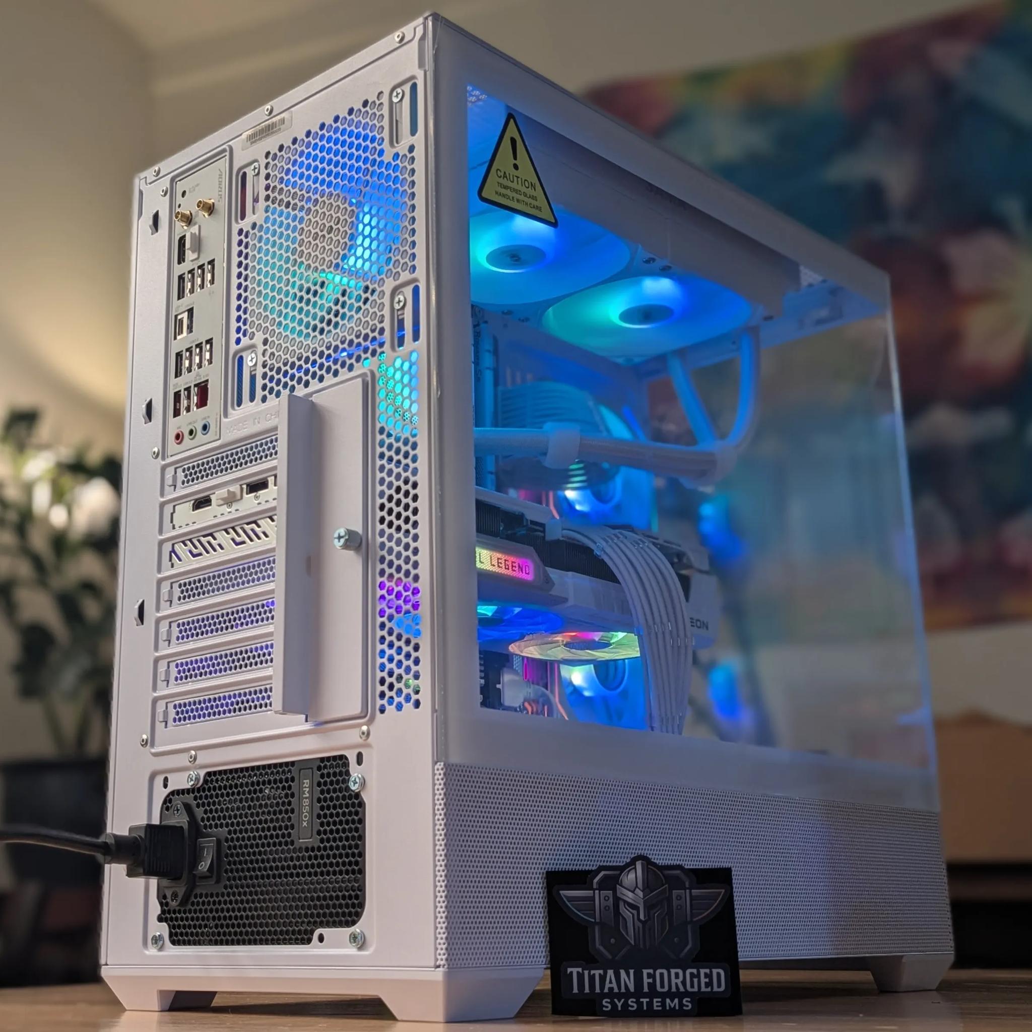 🌨️ Glacia | 9070XT | AMD 7700 | Whiteout Gaming Rig | 32GB DDR5 | 2TB NVMe