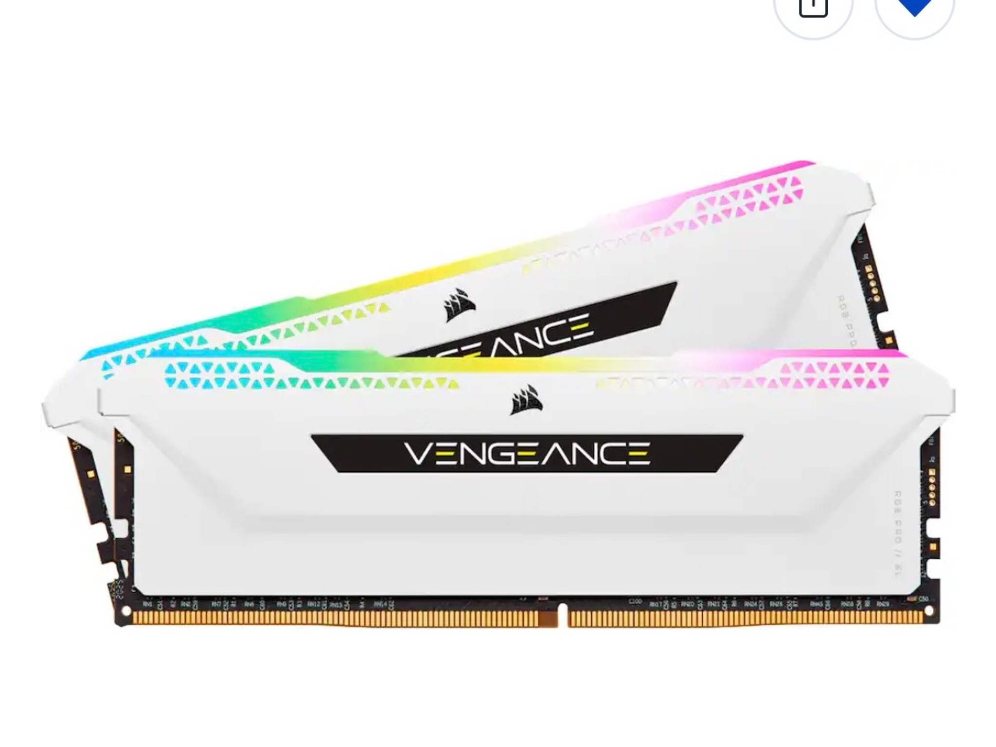 CORSAIR VENGEANCE RGB PRO SL 32GB DDR4 3600MHz C18 UDIMM Desktop Memory - Thumbnail 2