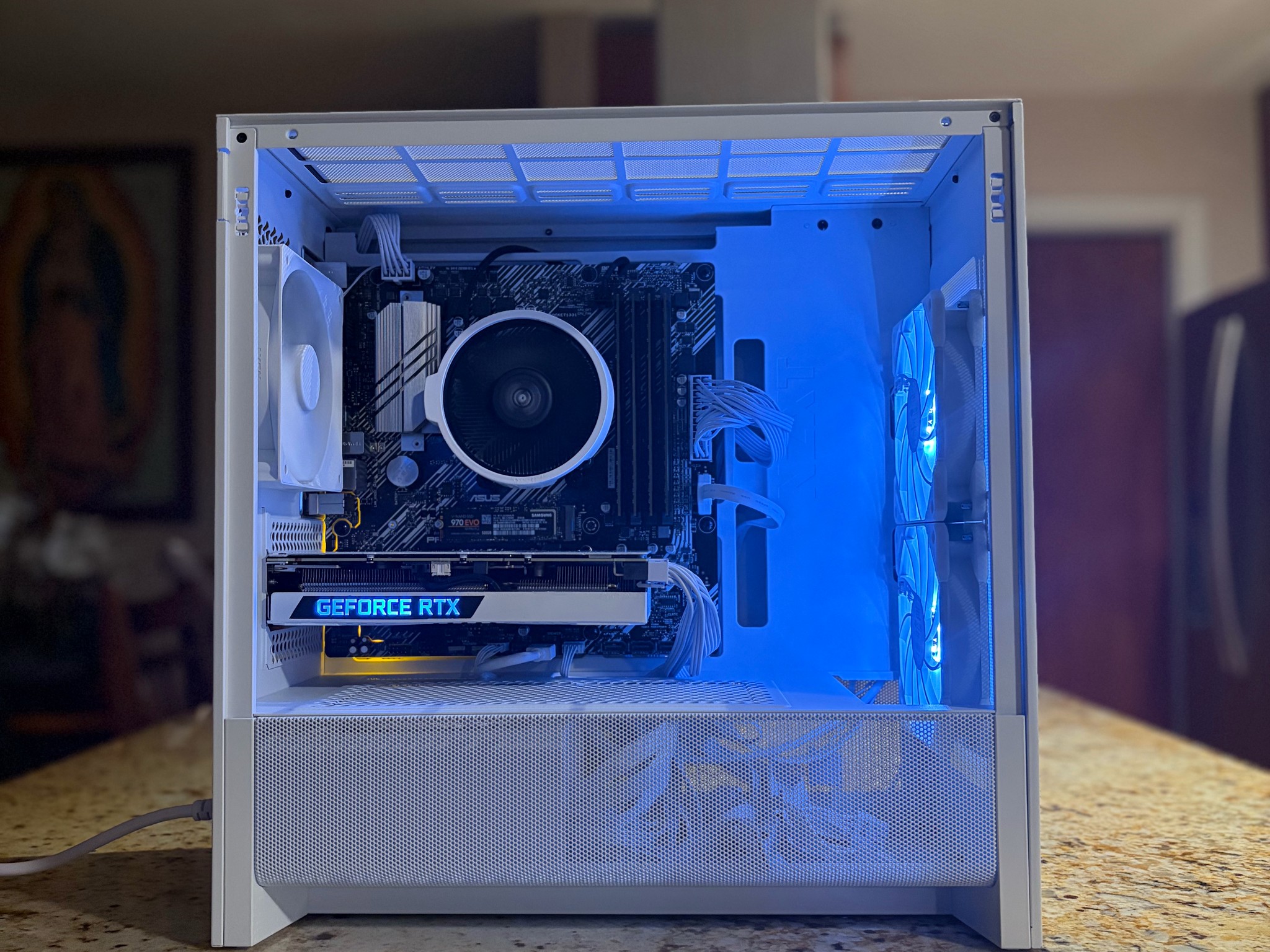 White Gaming PC | RTX 3060TI 8GB | RYZEN 5 5500 | 16GB RAM | 500GB NVME SSD | Wi-Fi + Bluetooth