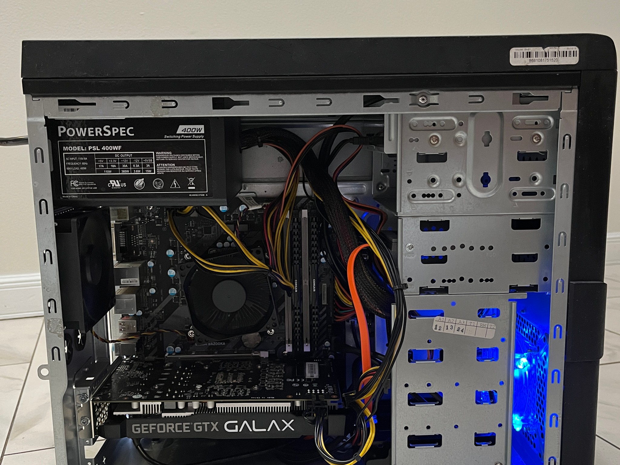 NVIDIA RTX 2060, Intel Core i5-7400, 16GB RAM, 480 GB SSD - Sleeper Office Gaming PC w/ Wi-Fi & BT