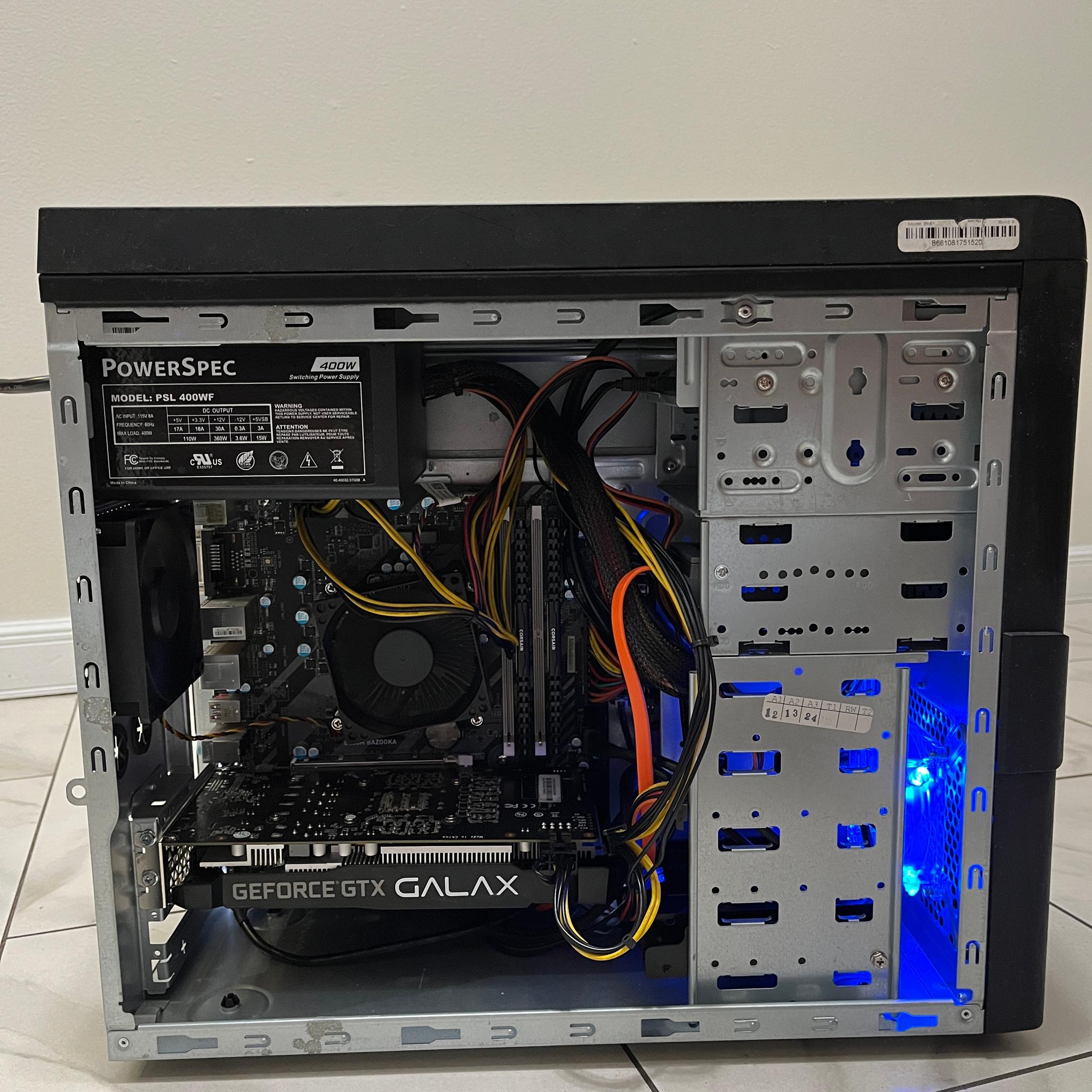 NVIDIA RTX 2060, Intel Core i5-7400, 16GB RAM, 480 GB SSD - Sleeper Office Gaming PC w/ Wi-Fi & BT