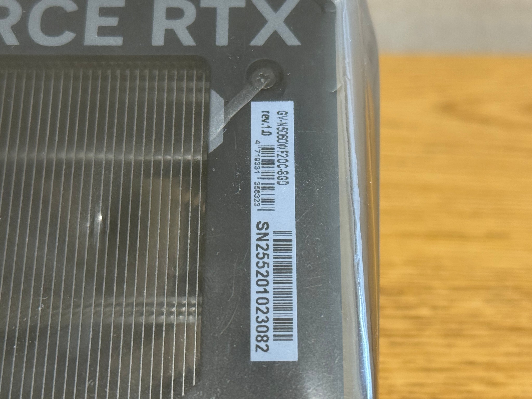 NEW GIGABYTE RTX 5060 8GB GDDR7 OC