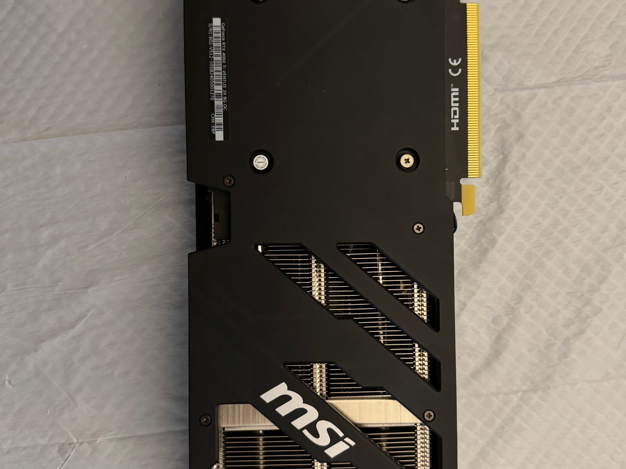 MSI Nvidia RTX 4060 Ti 8GB