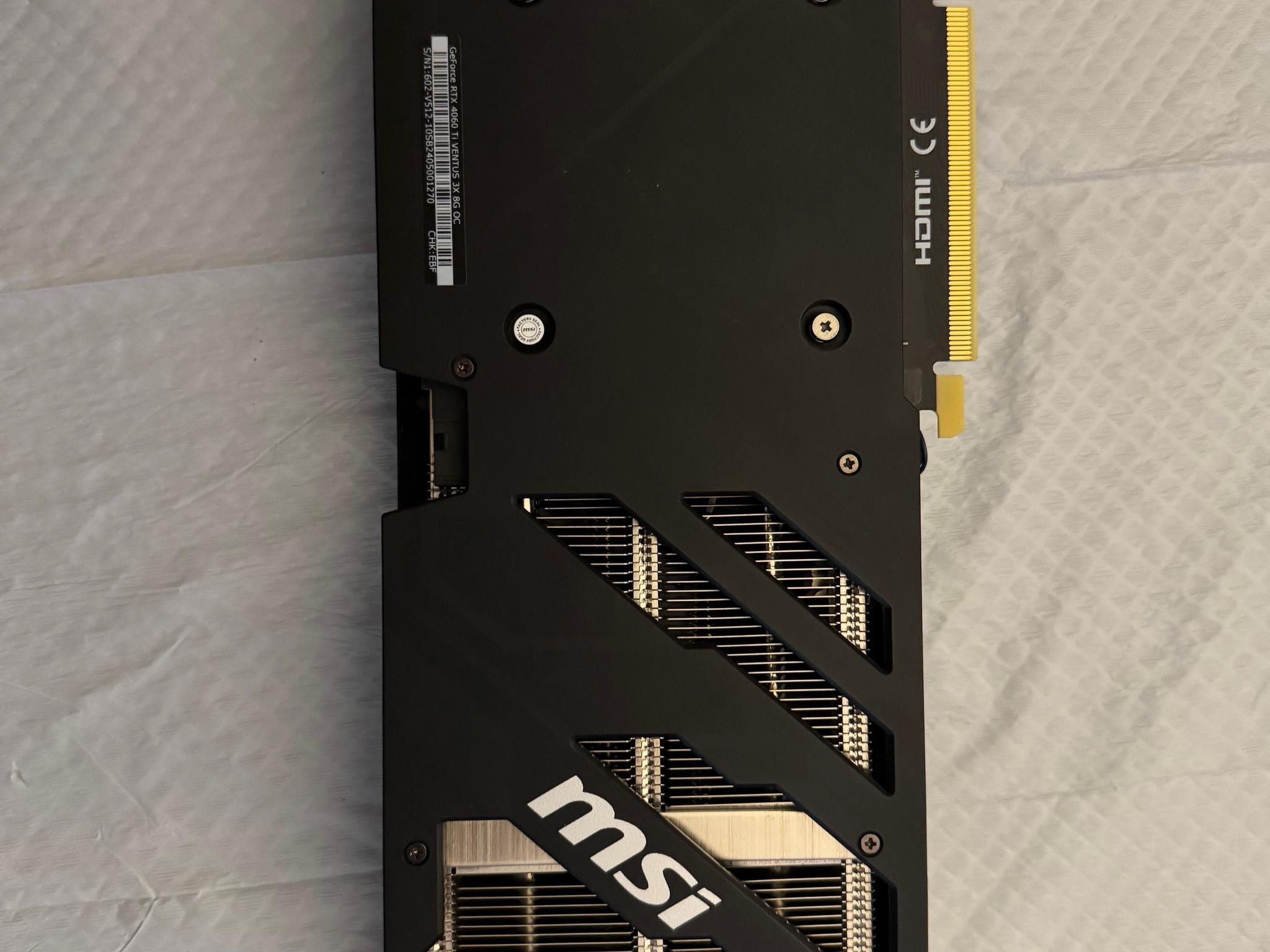 MSI Nvidia RTX 4060 Ti 8GB