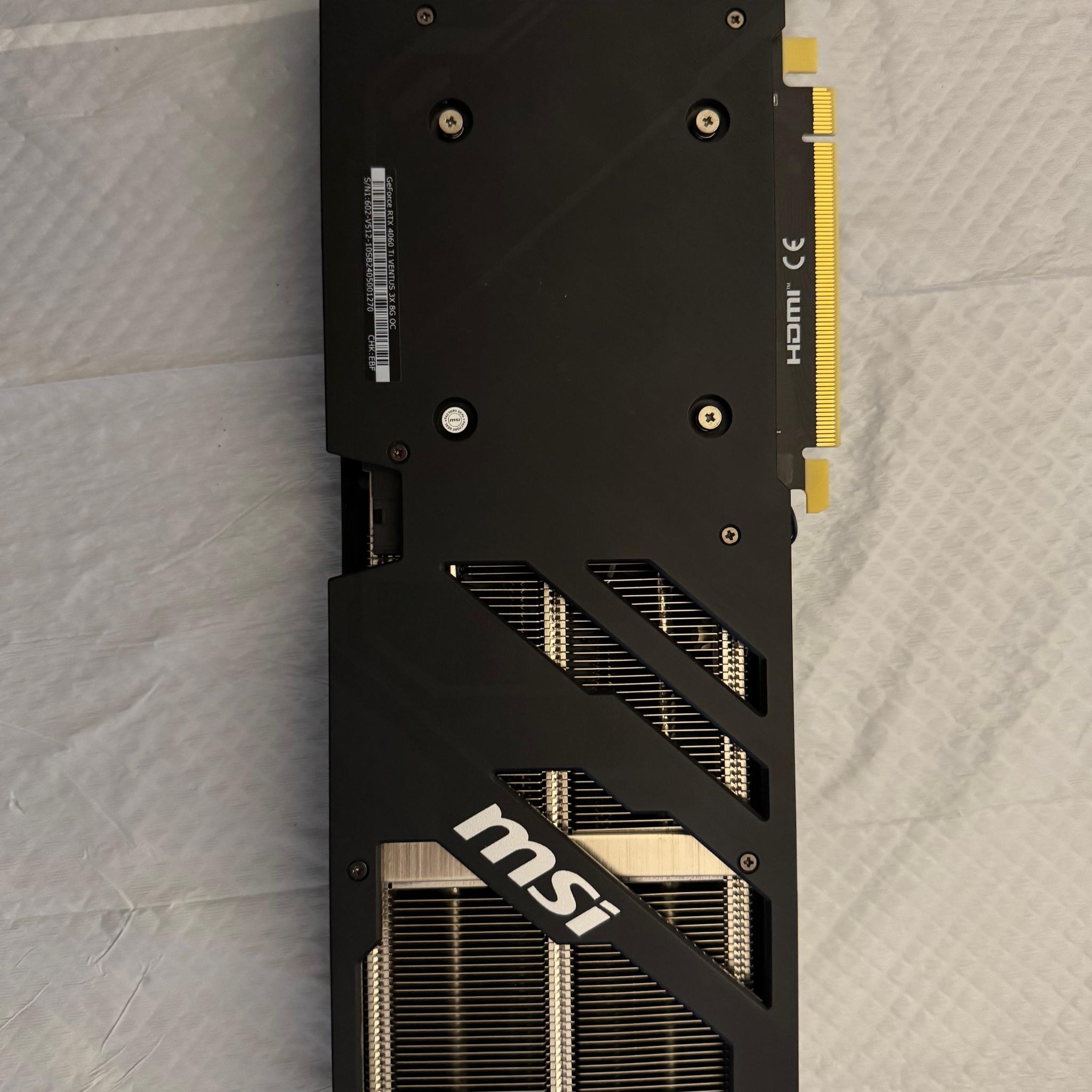 MSI Nvidia RTX 4060 Ti 8GB