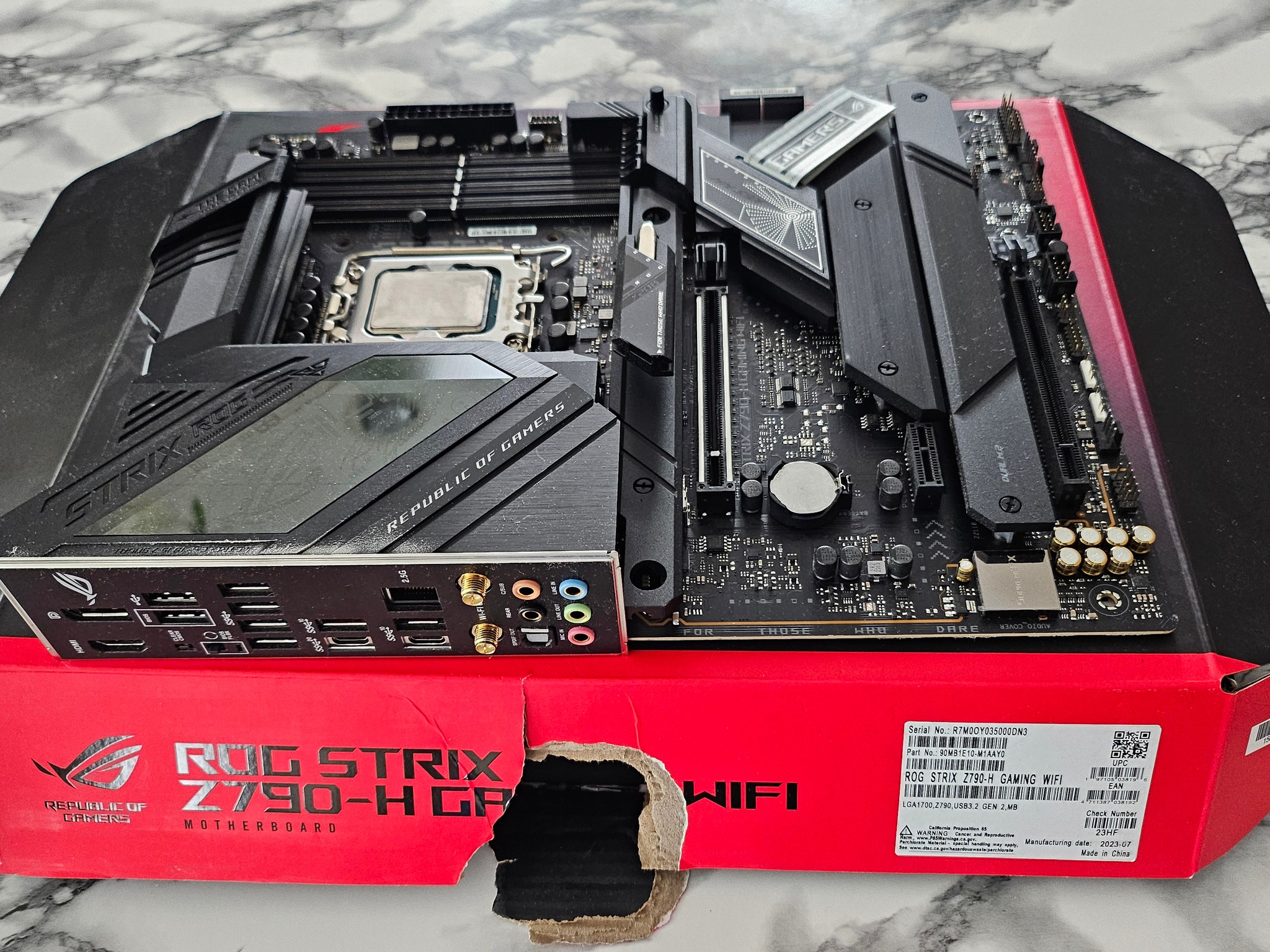 Intel 13600K & ROG STRIX Z790 H Gaming Wifi Motherboard