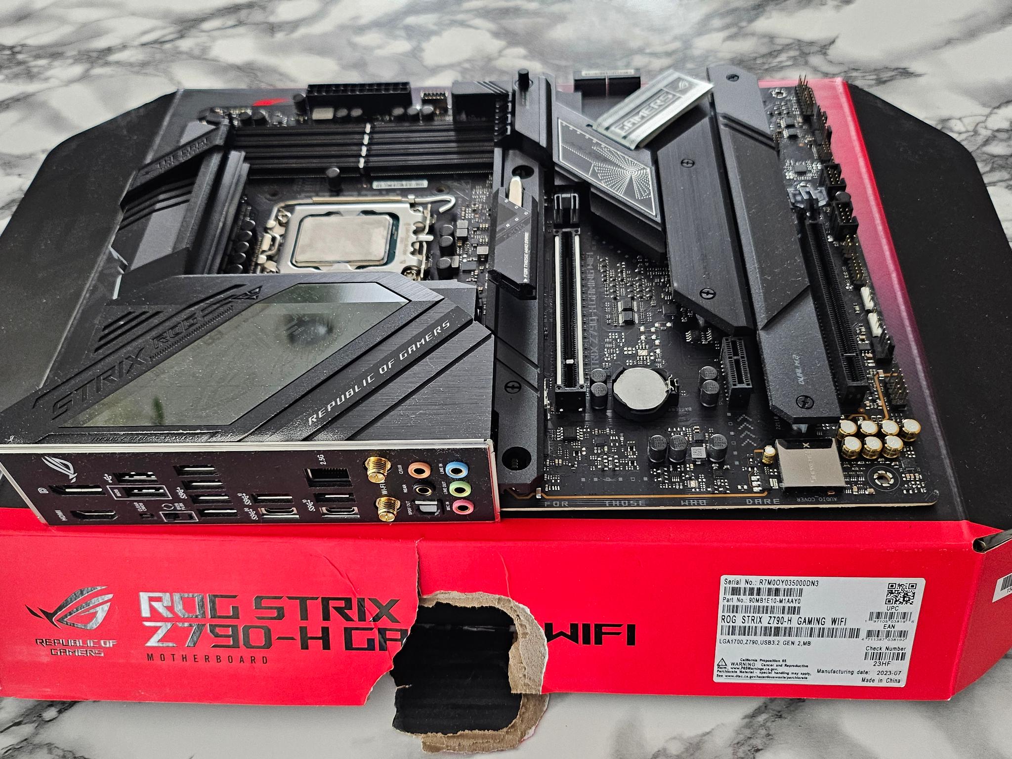 Intel 13600K & ROG STRIX Z790 H Gaming Wifi Motherboard