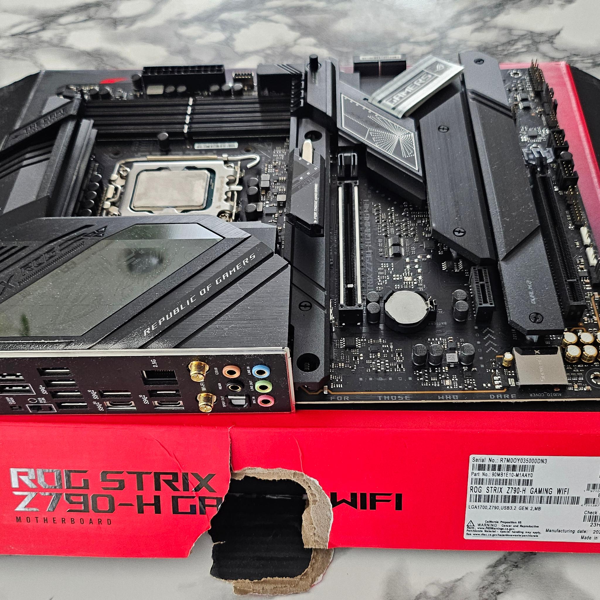 Intel 13600K & ROG STRIX Z790 H Gaming Wifi Motherboard