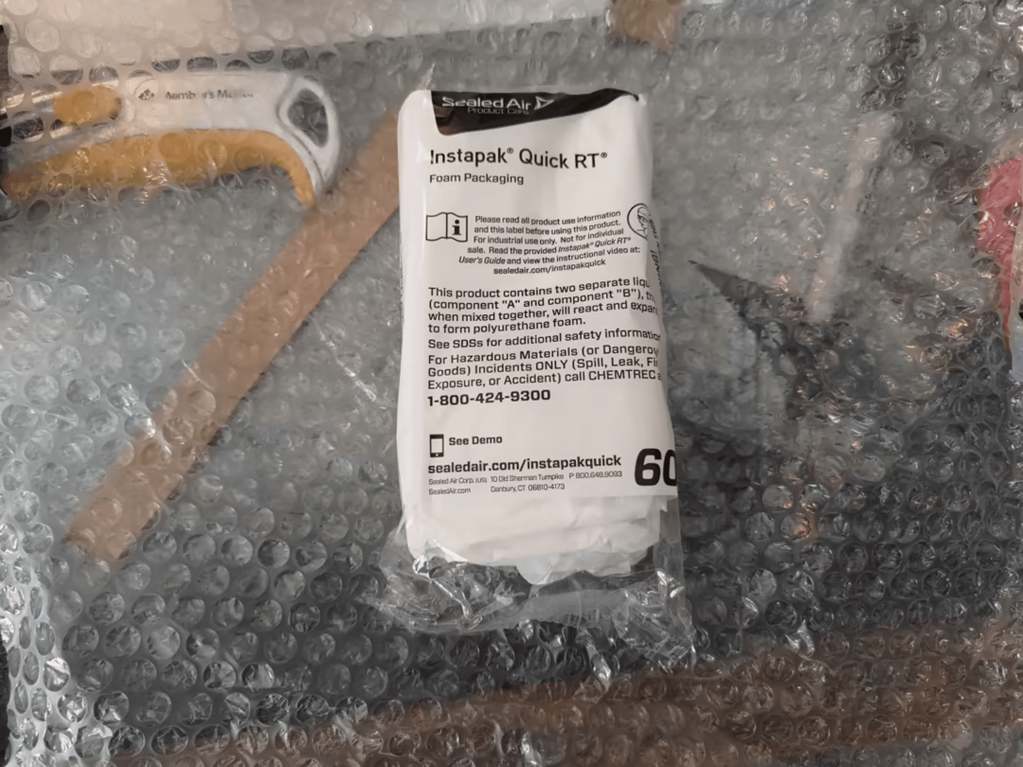 Instapak Quick RT 10 for 8"x8"x8" Box