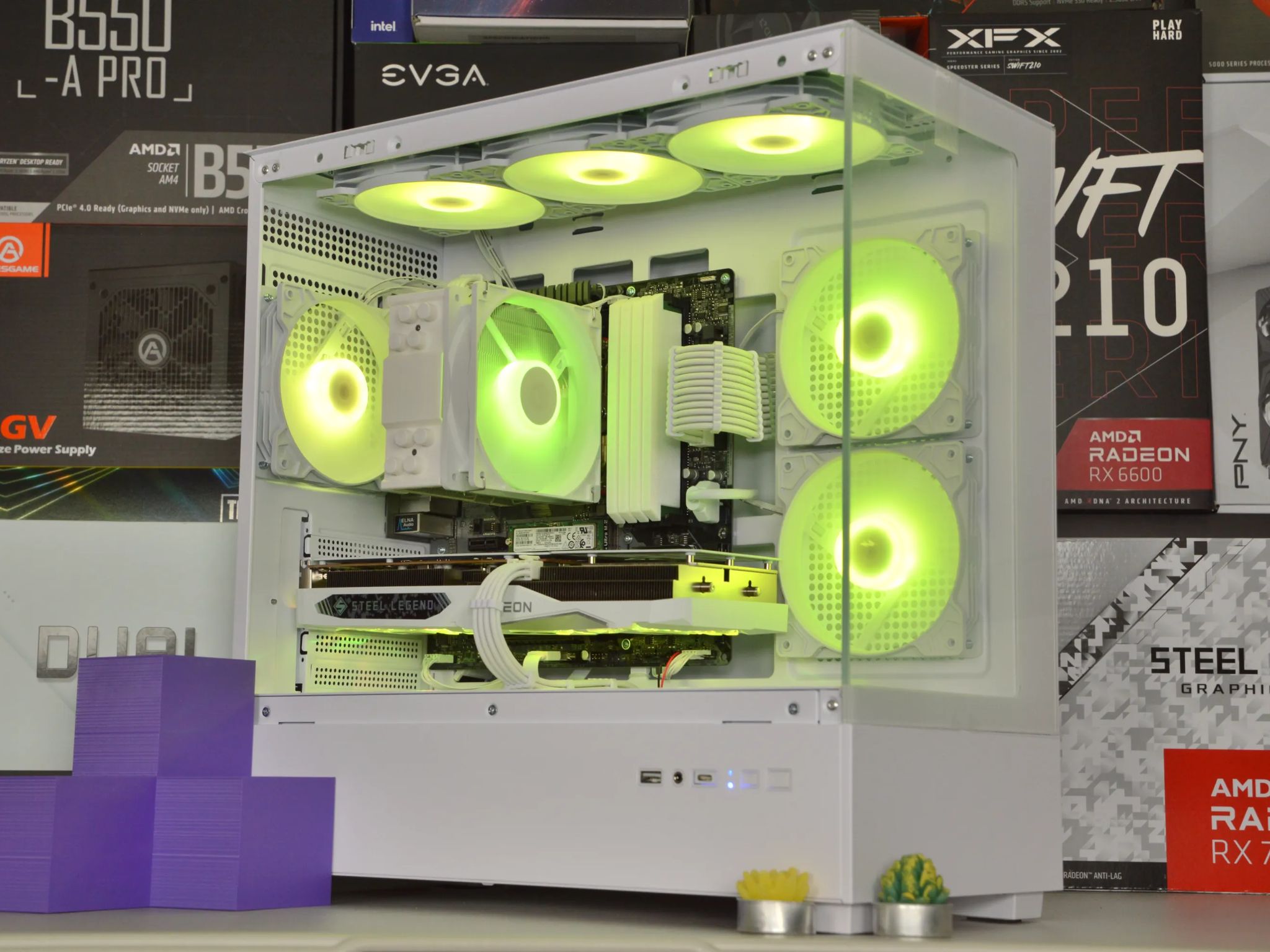 🧊🧊| RX 7600 8GB | RYZEN 5 5600 | 32GB DDR4 RAM | 1TB NVME SSD | Steel Legend |