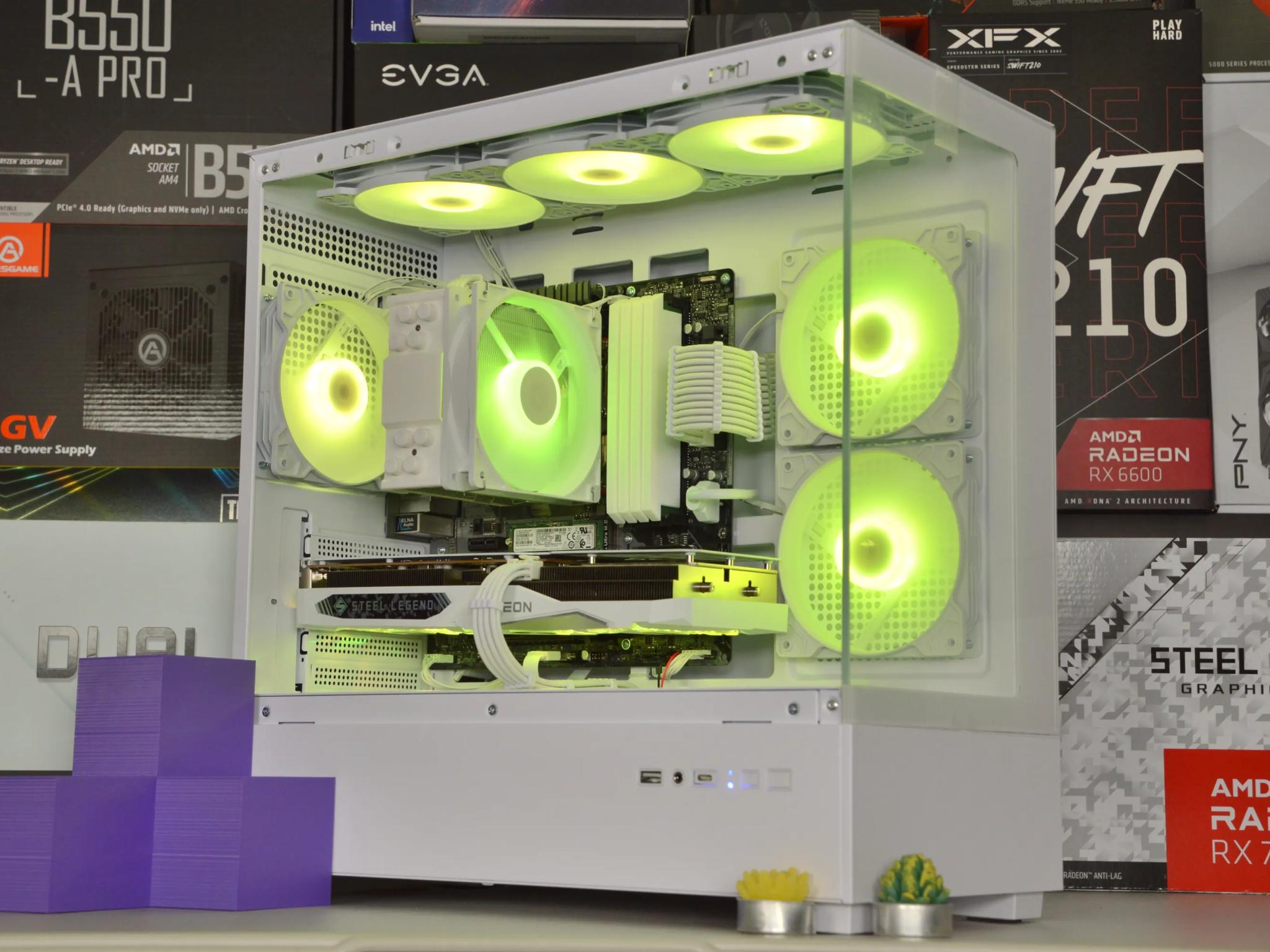 🧊🧊| RX 7600 8GB | RYZEN 5 5600 | 32GB DDR4 RAM | 1TB NVME SSD | Steel Legend |