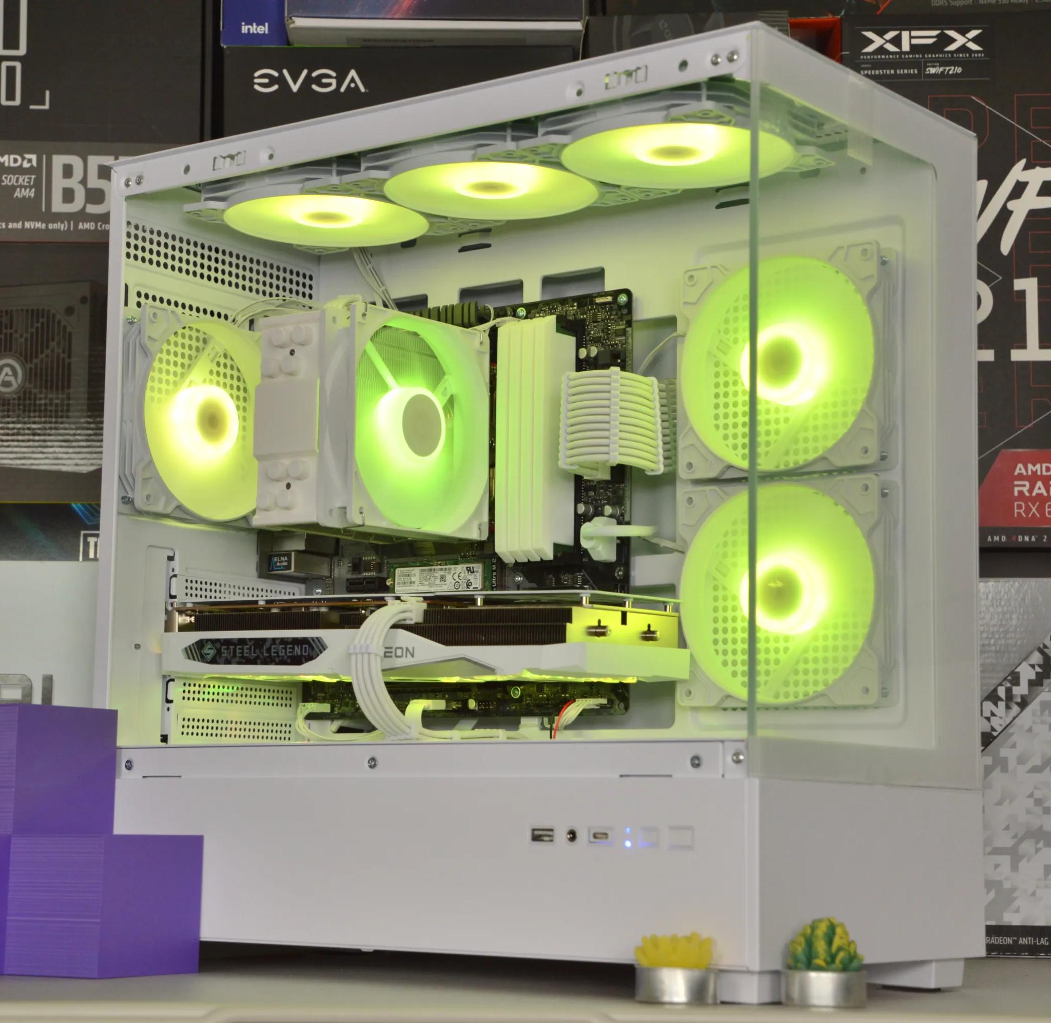 🧊🧊| RX 7600 8GB | RYZEN 5 5600 | 32GB DDR4 RAM | 1TB NVME SSD | Steel Legend |