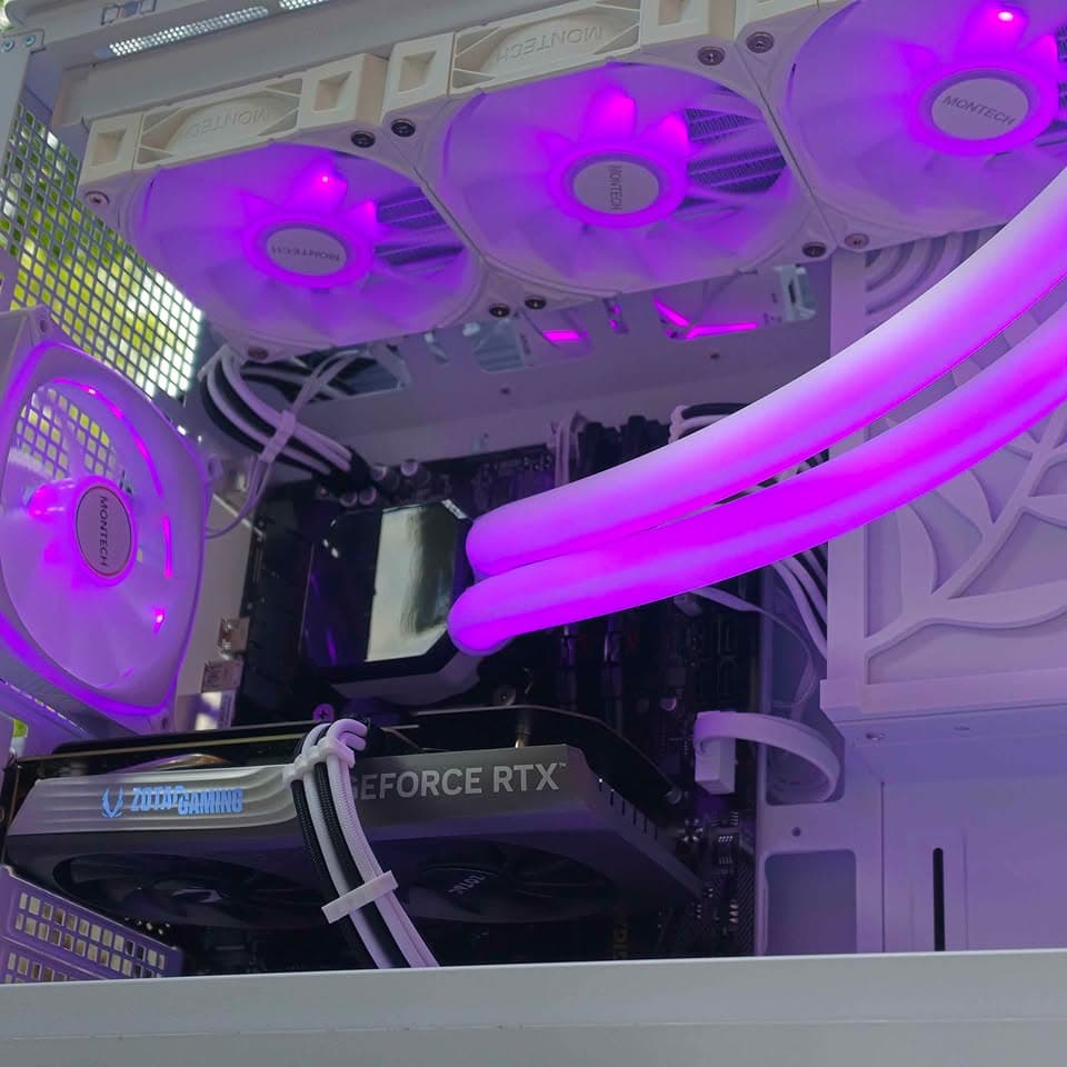 🤍Custom White RGB Gaming PC🤍 • Nvidia 4060, Intel i7, 16GB RAM, SSD • Plug n' Play Ready