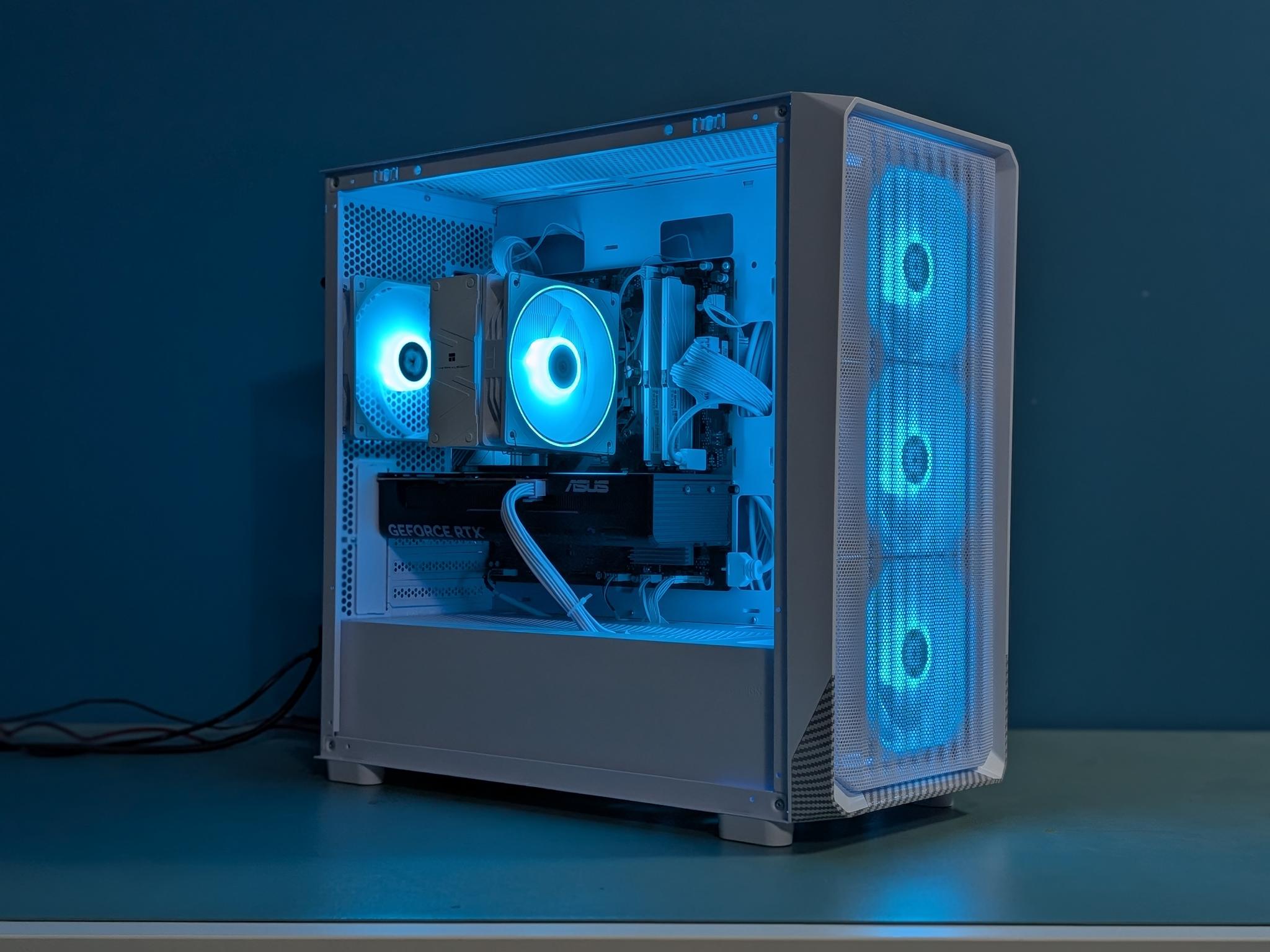 Pristine White Gaming Rig – RTX 5060 & Ryzen 5 8400F (Brand New / ARGB Custom)