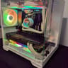 RTX 3070ti-Ryzen 7 5800xt-32GB DDR4 3200-1 TB NVME White Compact Gaming PC