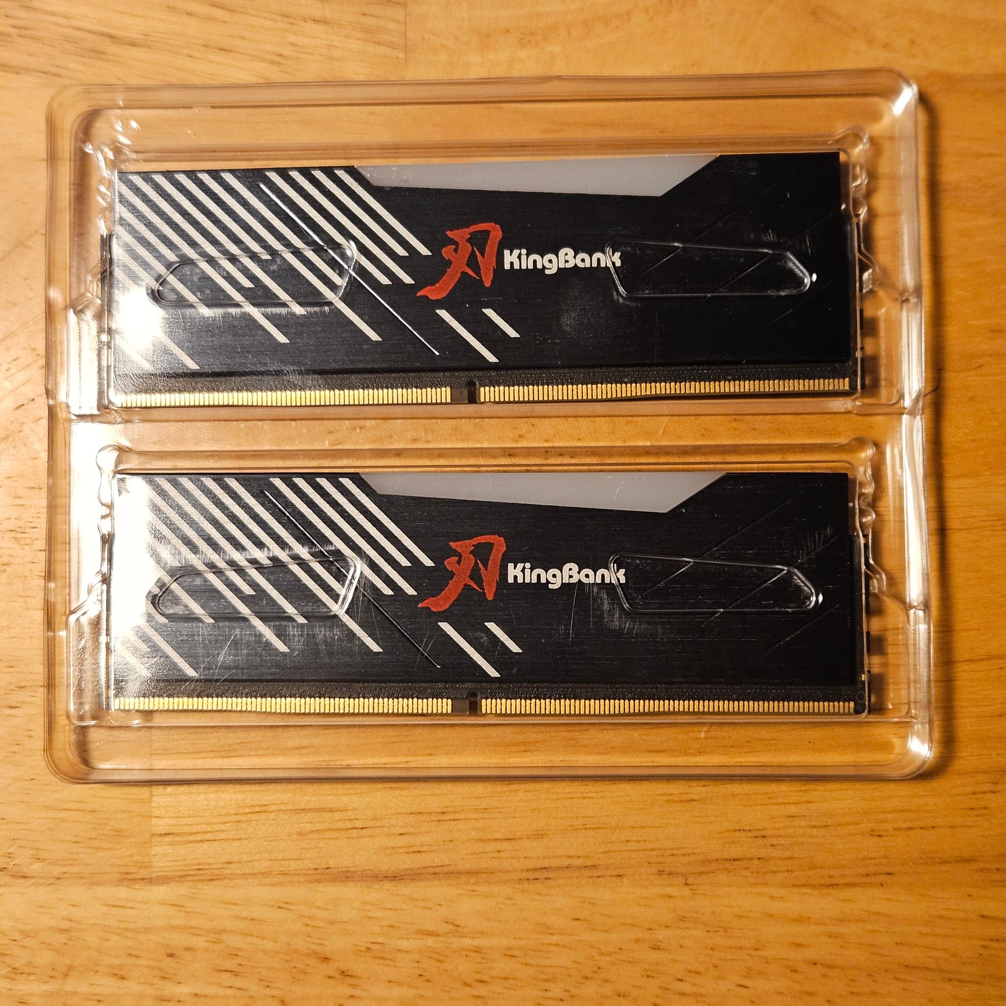 KingBank High-Performance RGB DDR5 6000 MT/s 32GB Cas Latency-30 SK Hynix M-Die Ram Kit