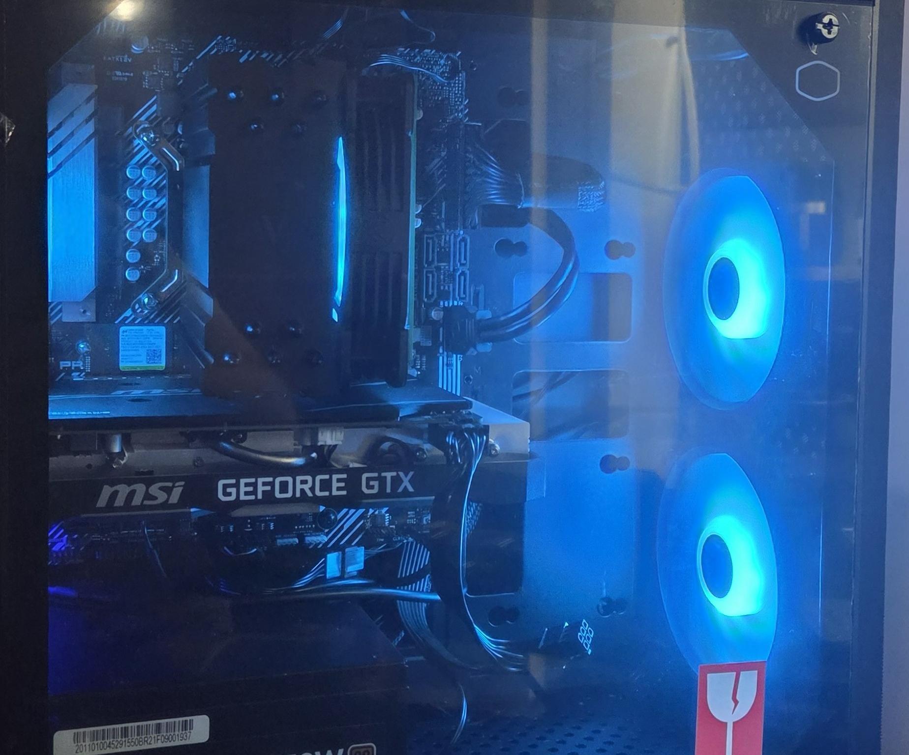 Black RGB Gaming PC - GTX 1660 Super | i5-10400F | 16GB RAM | NVMe SSD