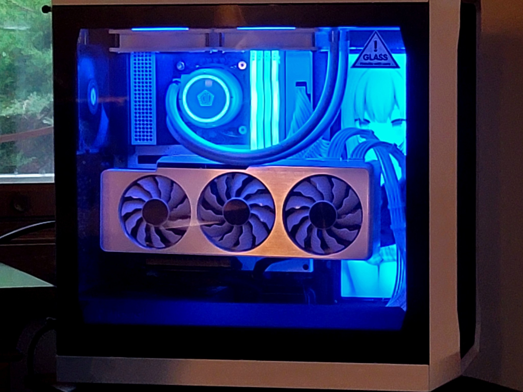 Waifu Vision-RTX 3080, i9-11900K, 1.5 Tb Samsung 980 SSDs, 32Gb, AIO, EVGA 850W