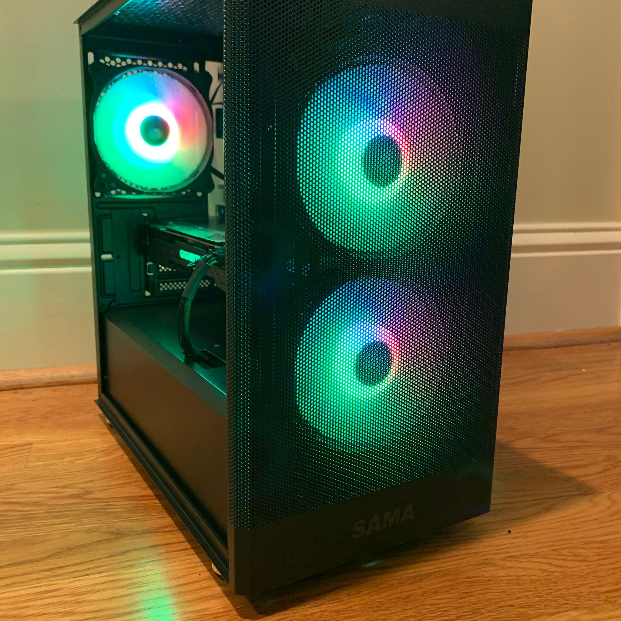 NVIDIA GTX 1070 10100f FORTNITE READY 16GB DDR4 500GB M.2 SSD ARGB LIGHTING WINDOWS 10