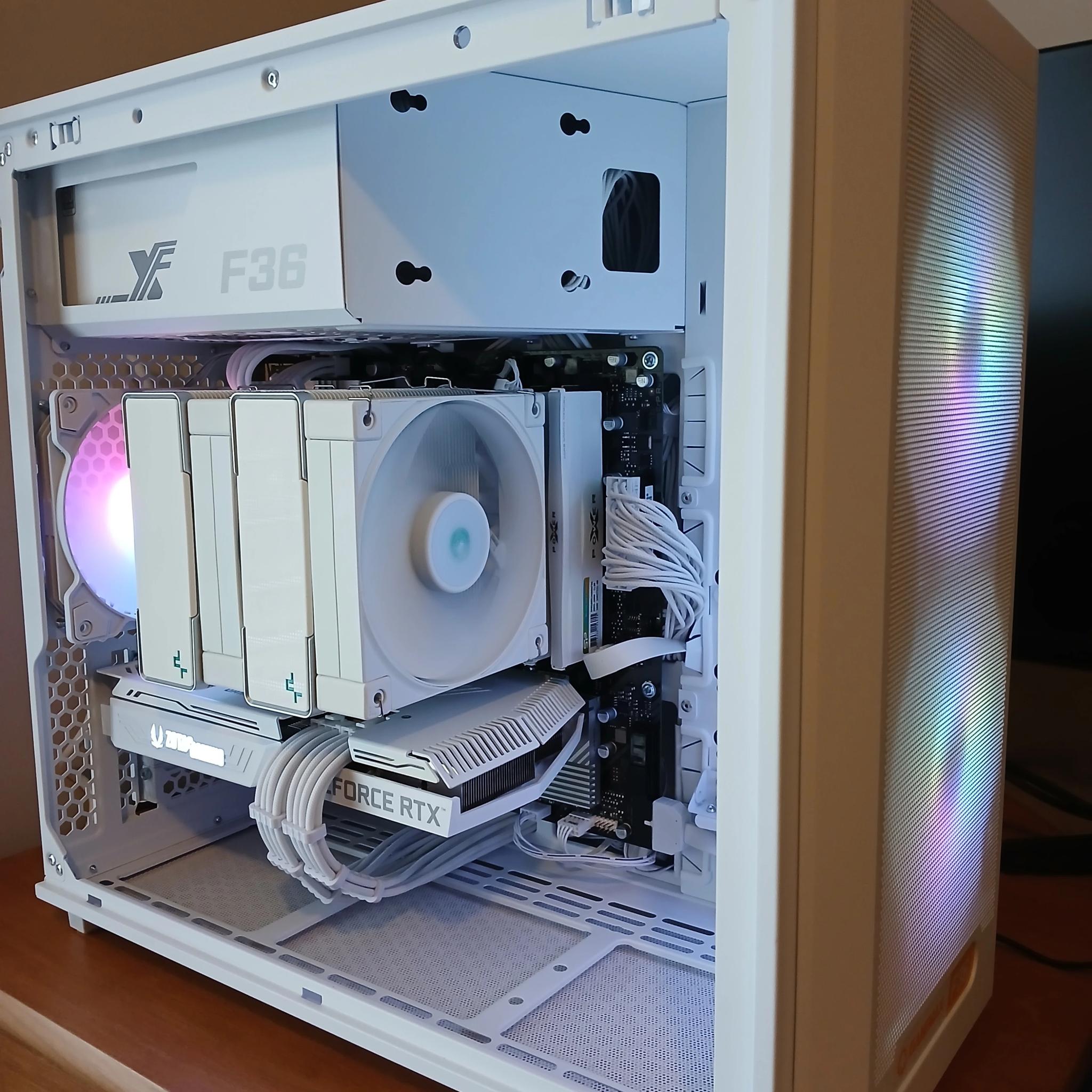 All-White AM5 | RTX 3060 Ti | Ryzen 5 7400F | 32GB RAM