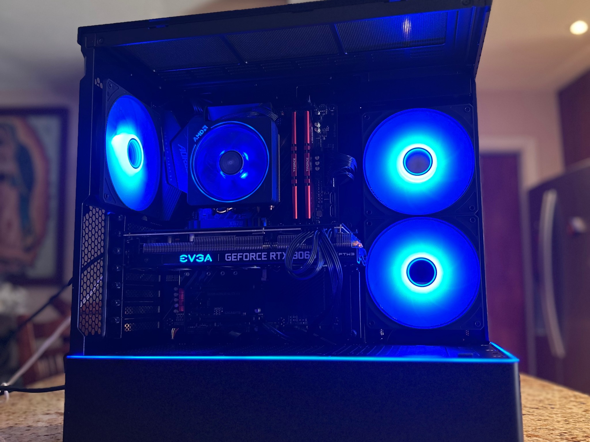 Black Gaming PC | RTX 3060Ti | RYZEN 5 3600 | 16GB RAM | 1TB SSD | ON BOARD WiFi + BT