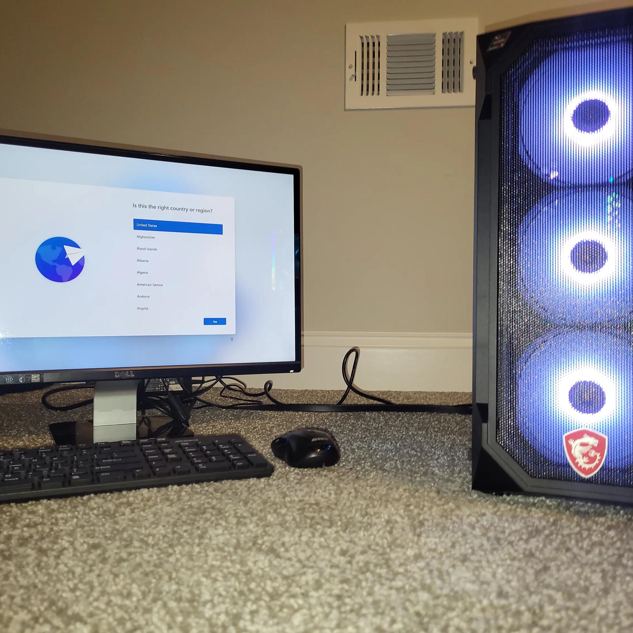 Custom Desktop PC, 16Gb Ram, 5700xt