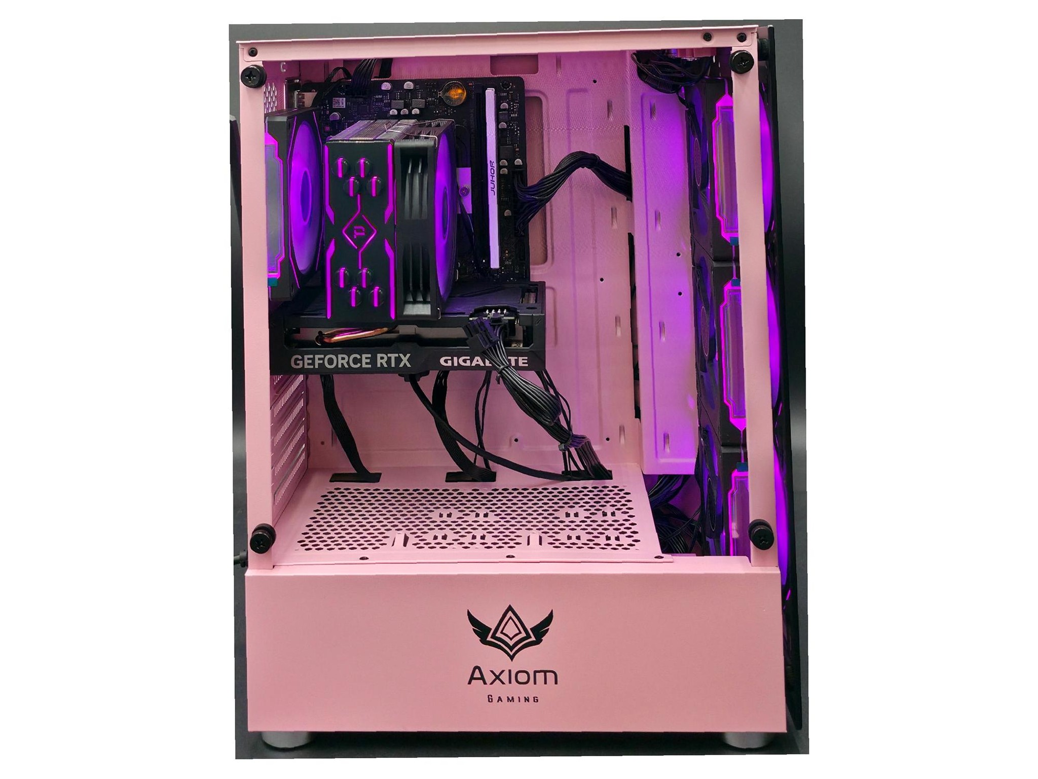 Axiom Gaming Ryzen 7 5700G RGB Gaming PC – RTX 4060 | 16GB RAM | 1TB NVMe | Pink PC